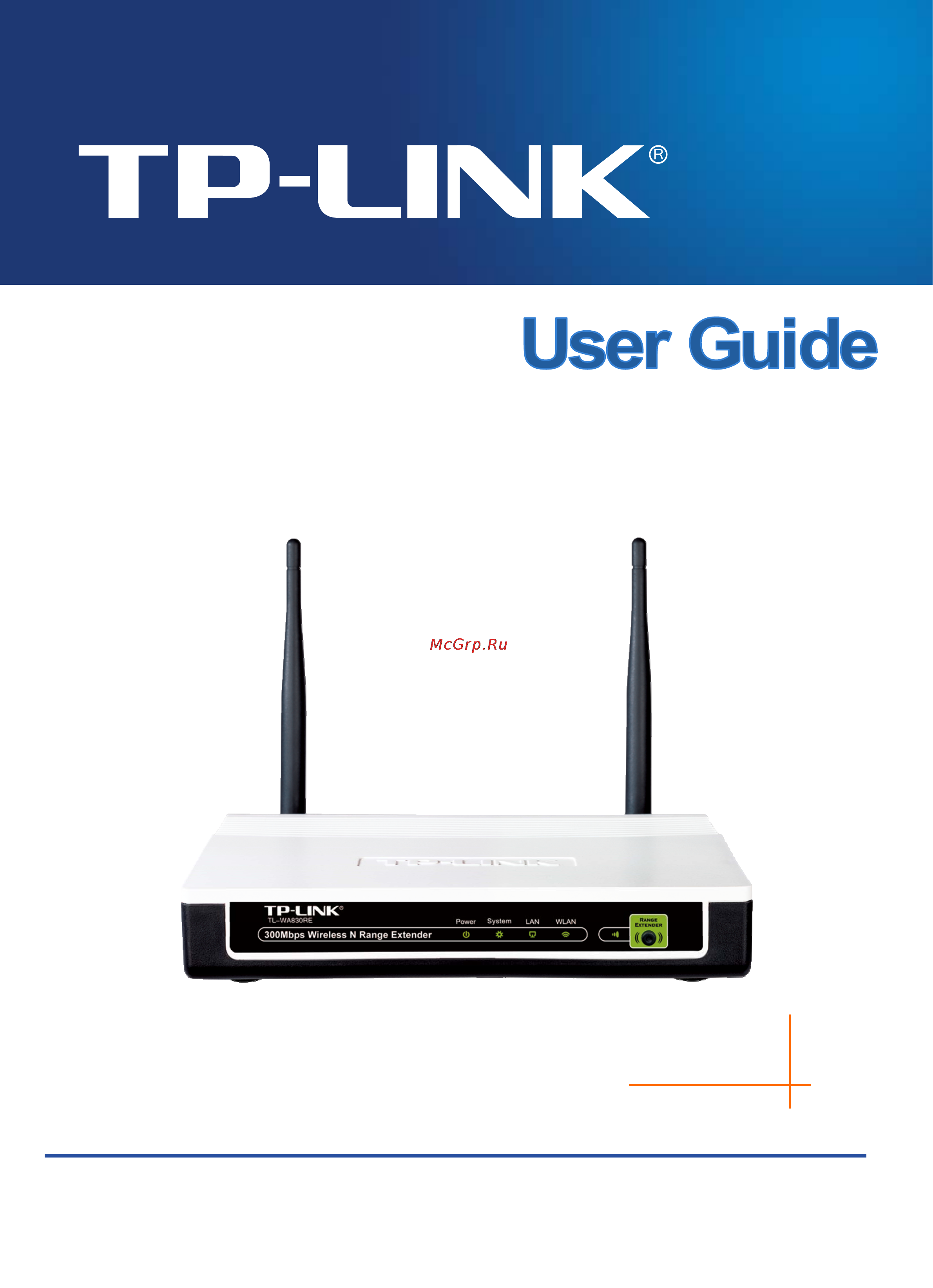 Tp-Link TL-WA830RE Инструкция по эксплуатации онлайн