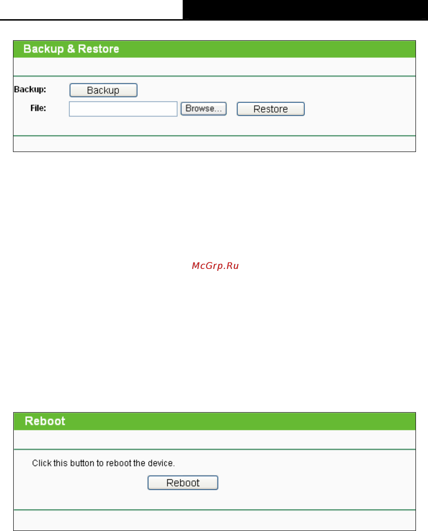 Tp-Link TL-WA830RE [54/64] Reboot