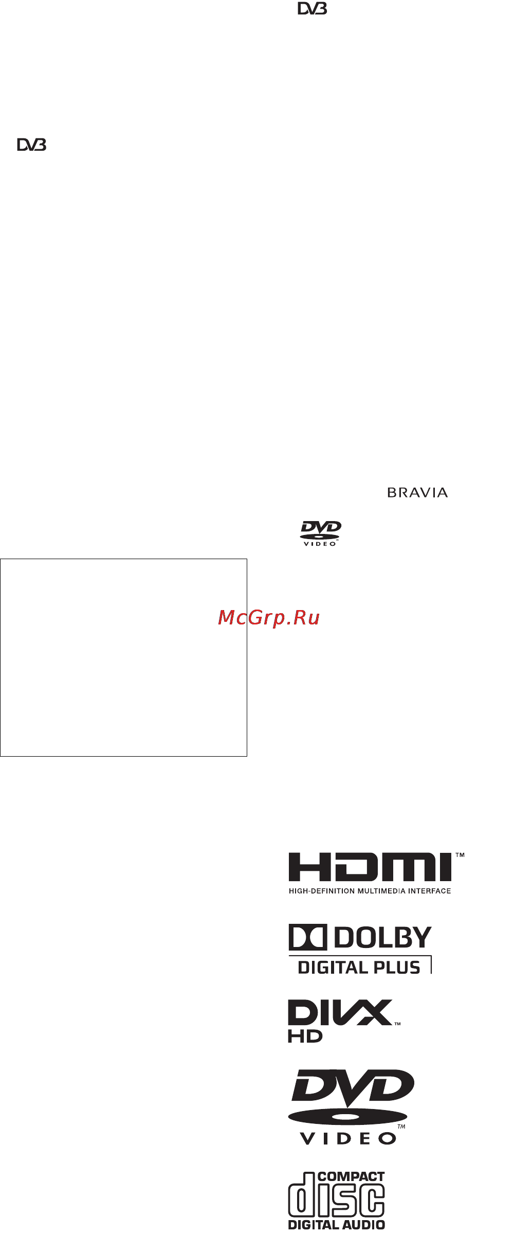 Sony KDL-22CX32D Инструкция по эксплуатации онлайн [144/288] 38411