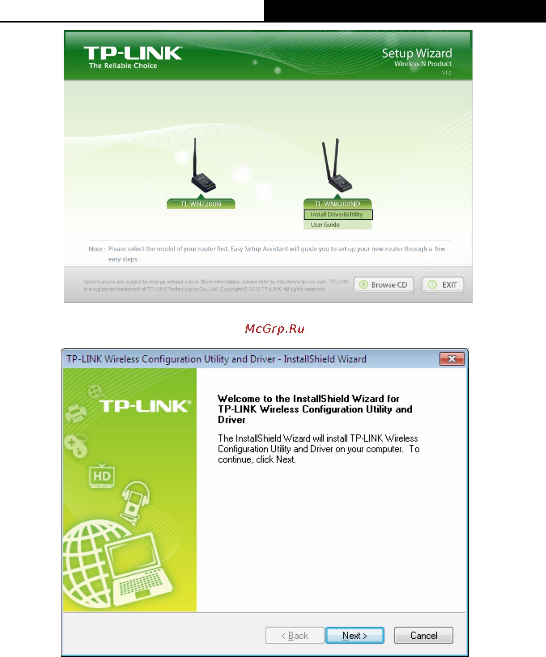 Tp-Link TL-WN8200ND Инструкция по эксплуатации онлайн [12/44] 38725