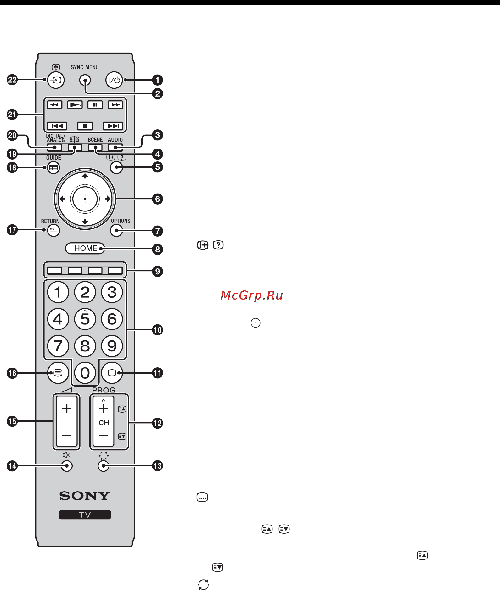 Sony KDL-26BX320 [54/272] Kaukosäätimen painikkeet