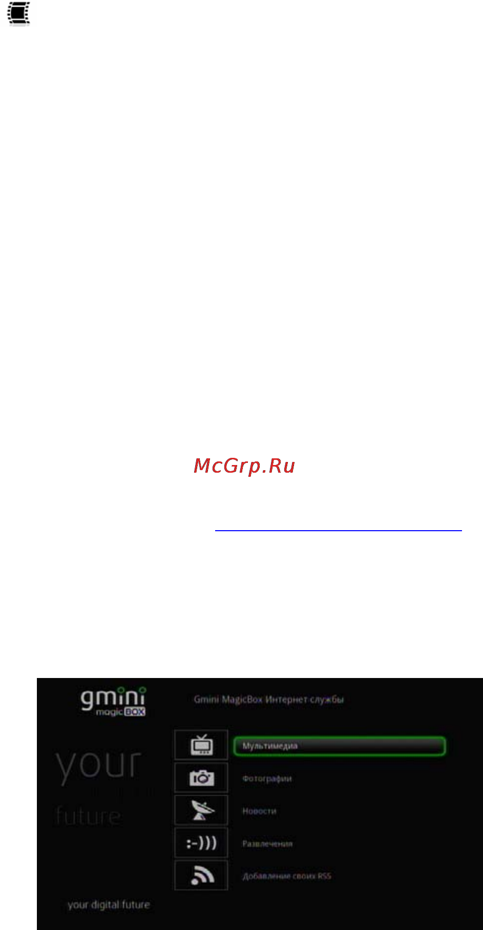 Gmini HDP890 [29/43] Интернет службы