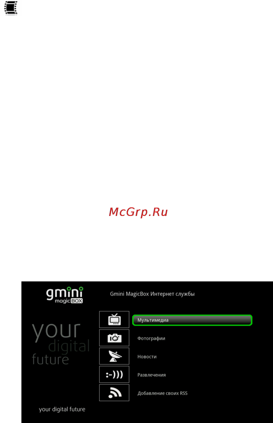 Gmini HDR895D [38/54] Интернет службы