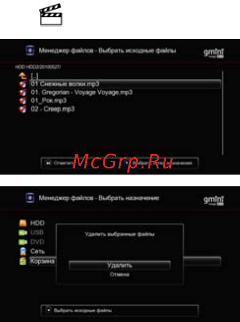 Gmini HDR1100H [31/63] Удаление файлов