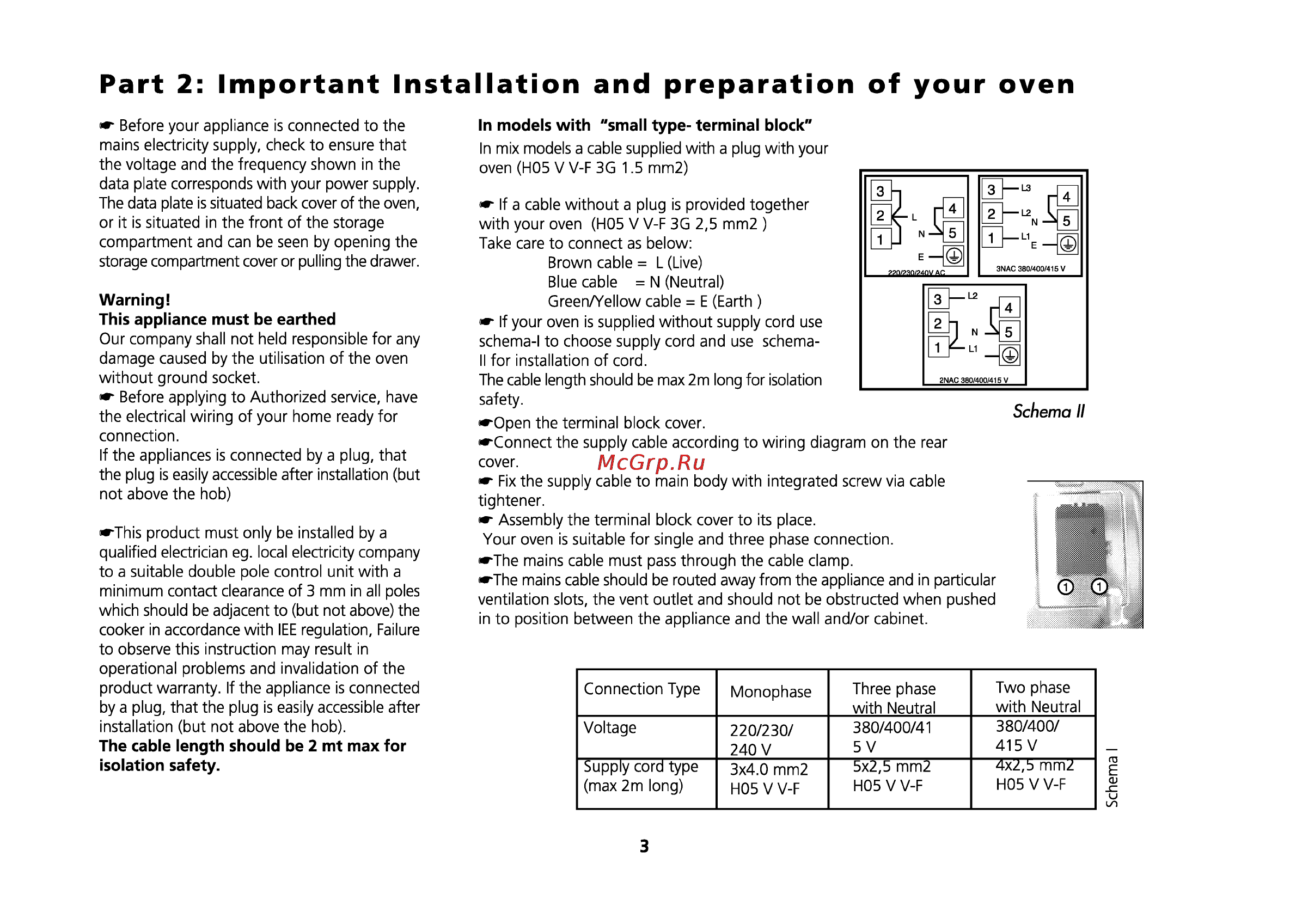 Beko CE 66200 [32/63] Part 2 important installation and preparation of your oven