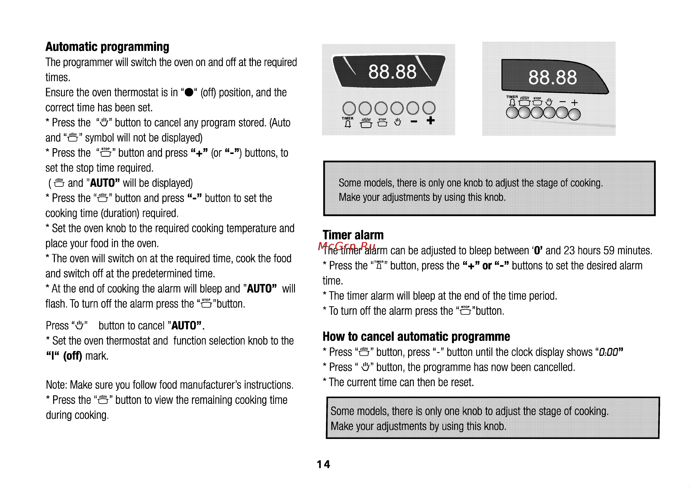 Beko CE 66200 [43/63] Automatic programming
