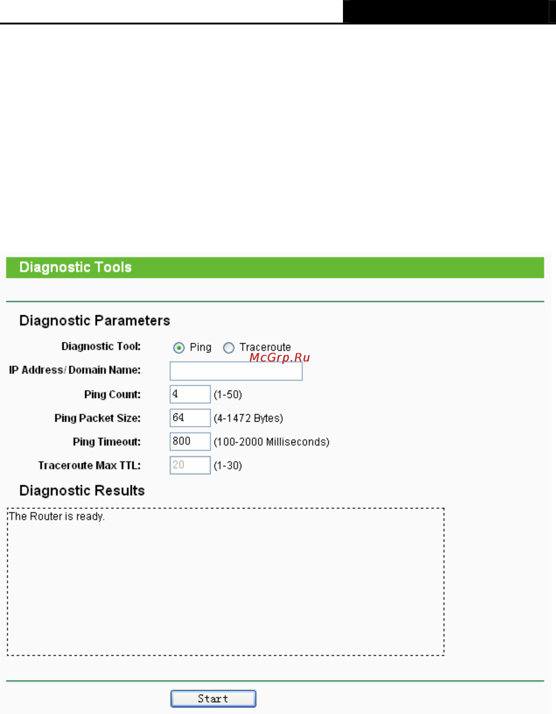 Tp-Link TL-MR3220 [101/122] Diagnostic