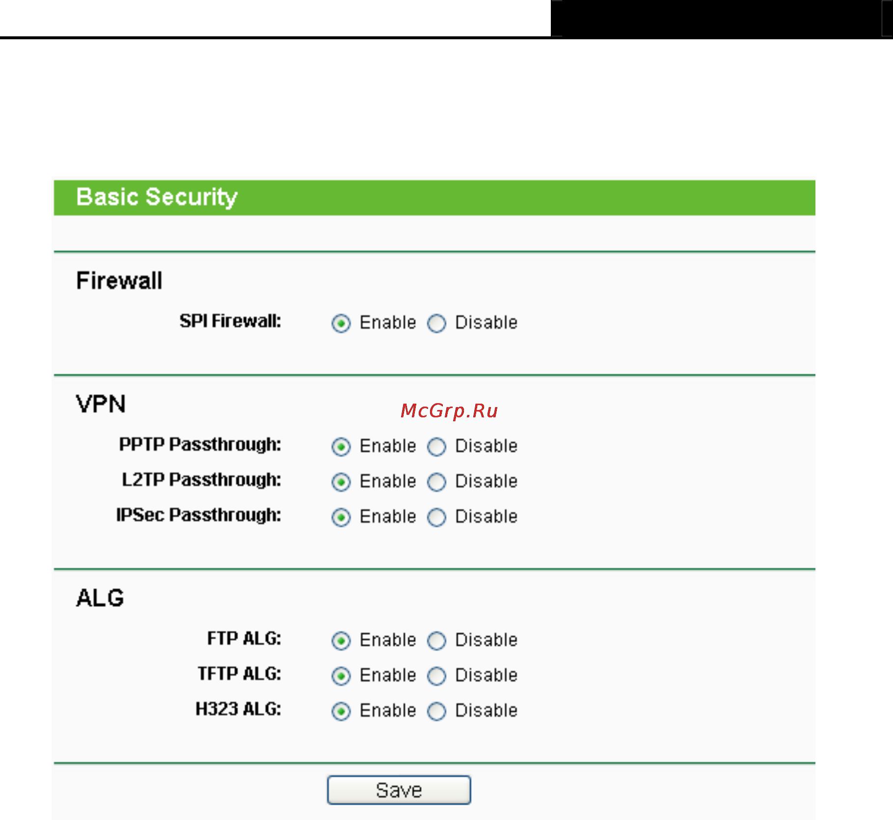 Tp-Link TL-MR3220 [73/122] Basic security