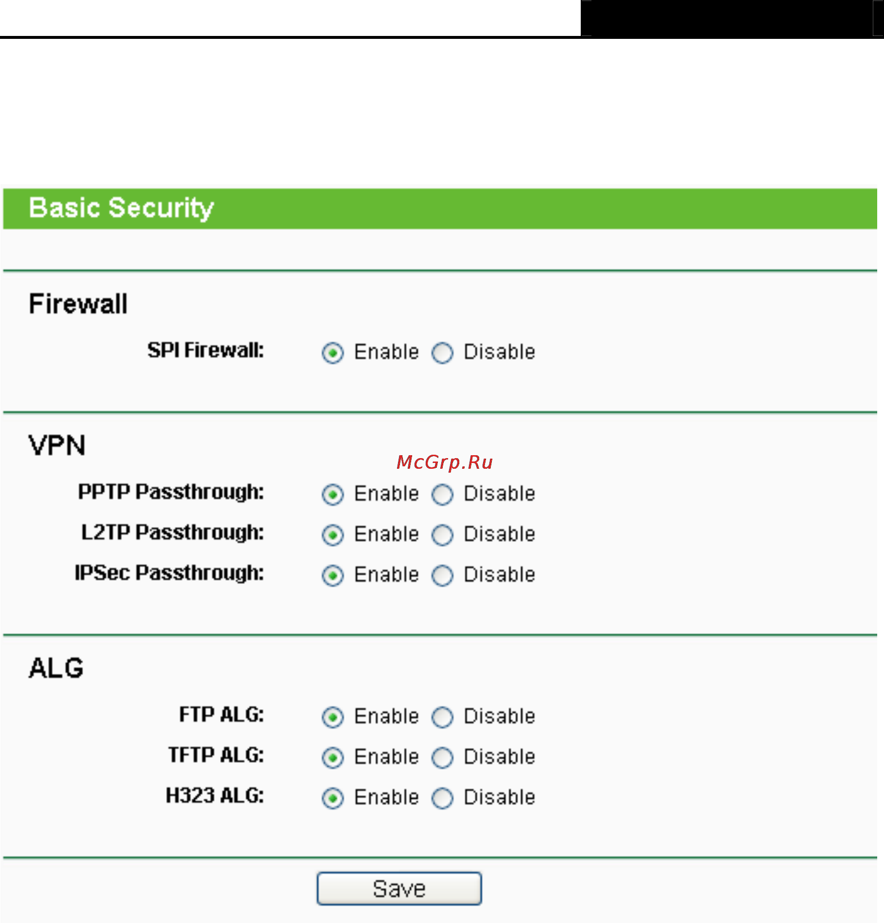 Tp-Link TL-MR3420 [73/121] Basic security
