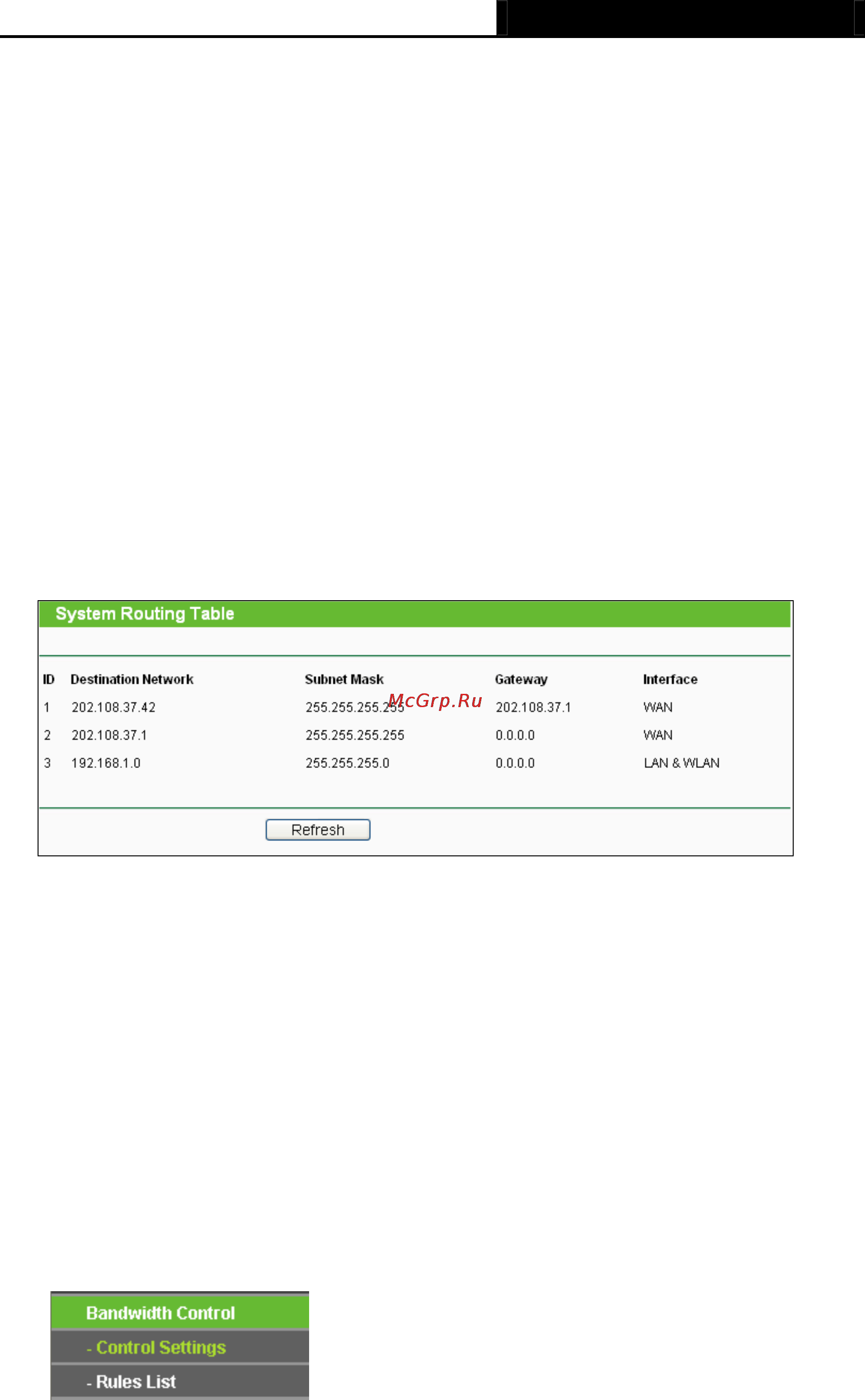 Tp-Link TL-MR3020 [102/258] System routing table