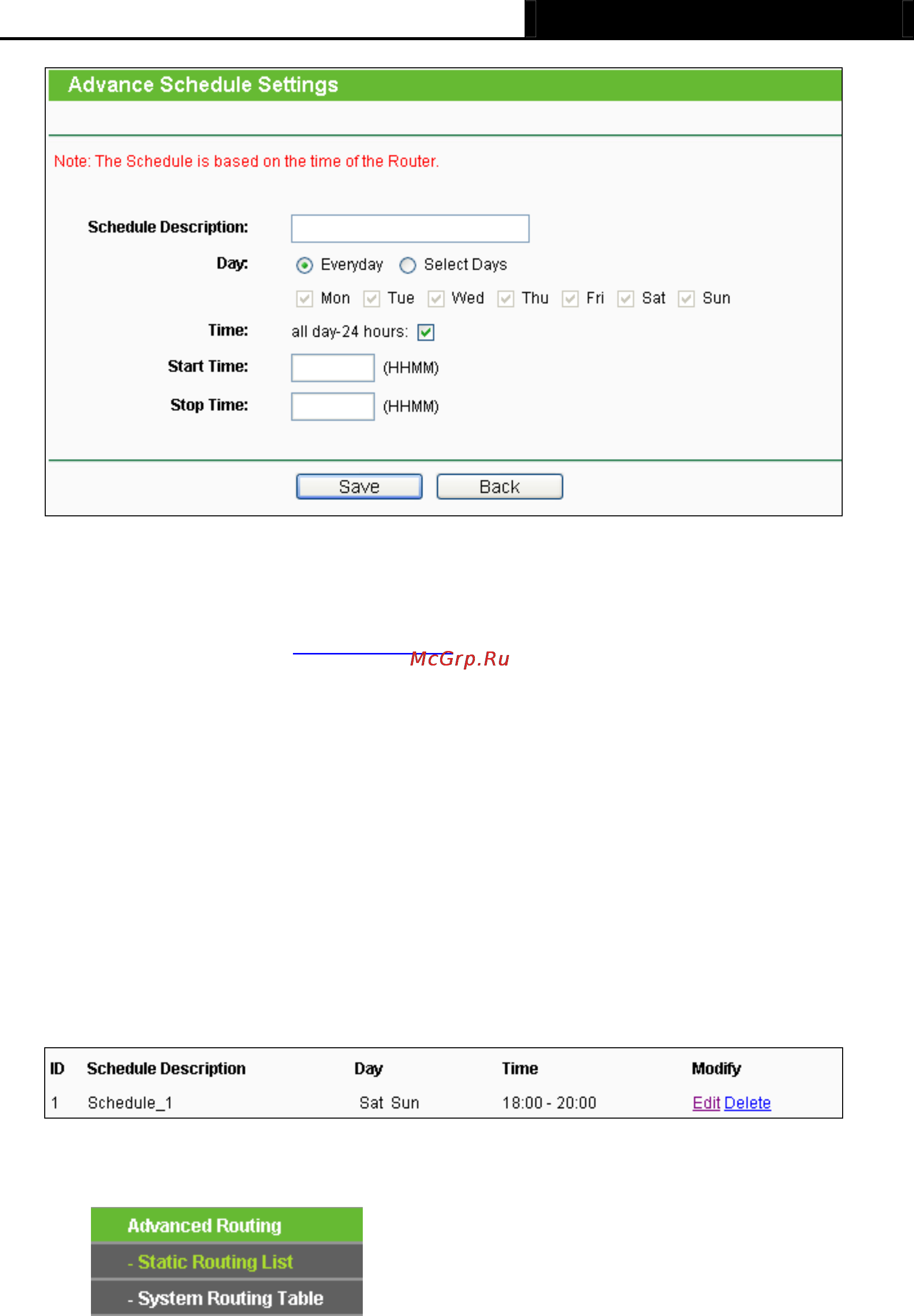 Tp-Link TL-MR3020 [178/258] Advanced routing