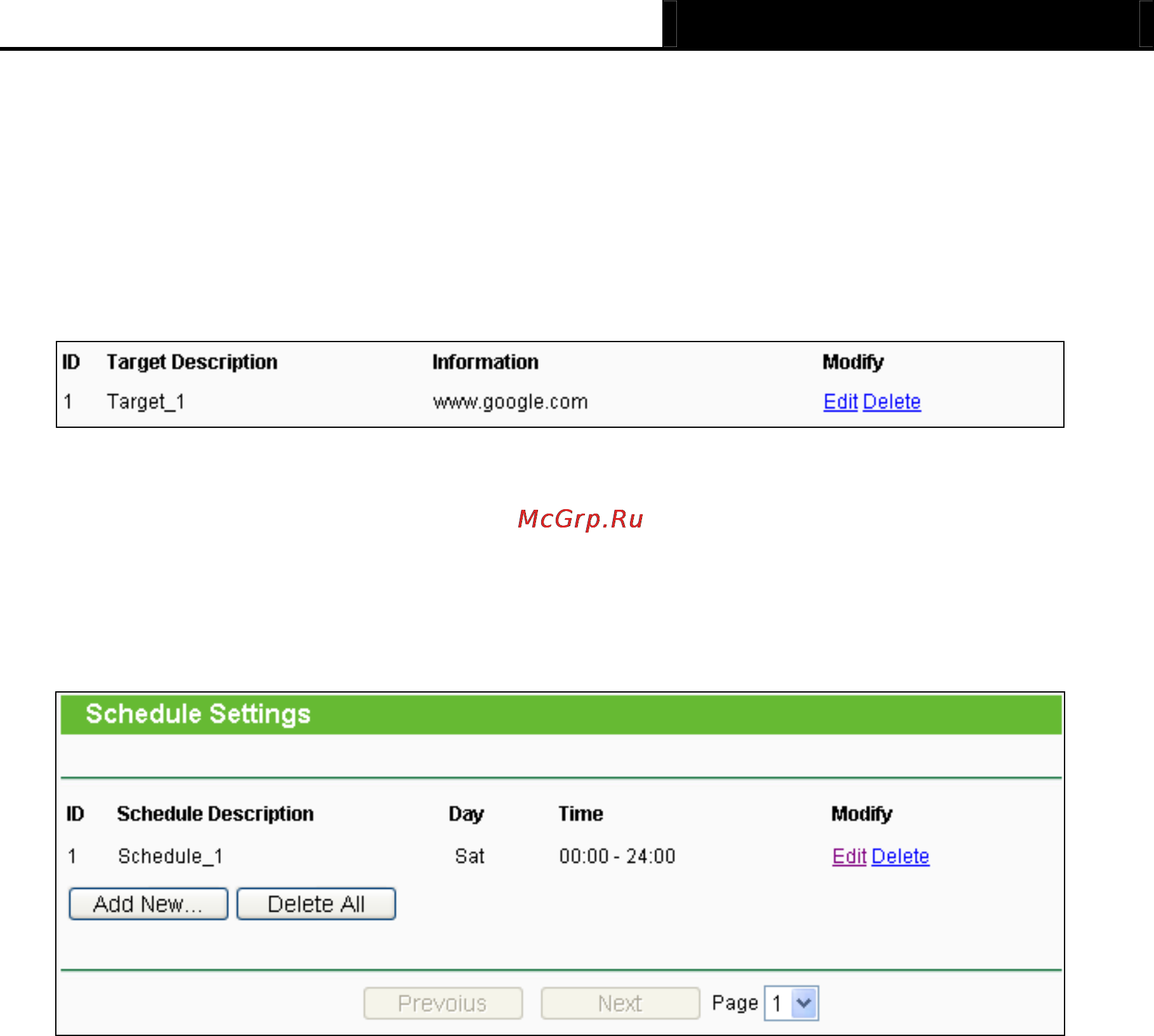 Tp-Link TL-MR3020 [99/258] Schedule
