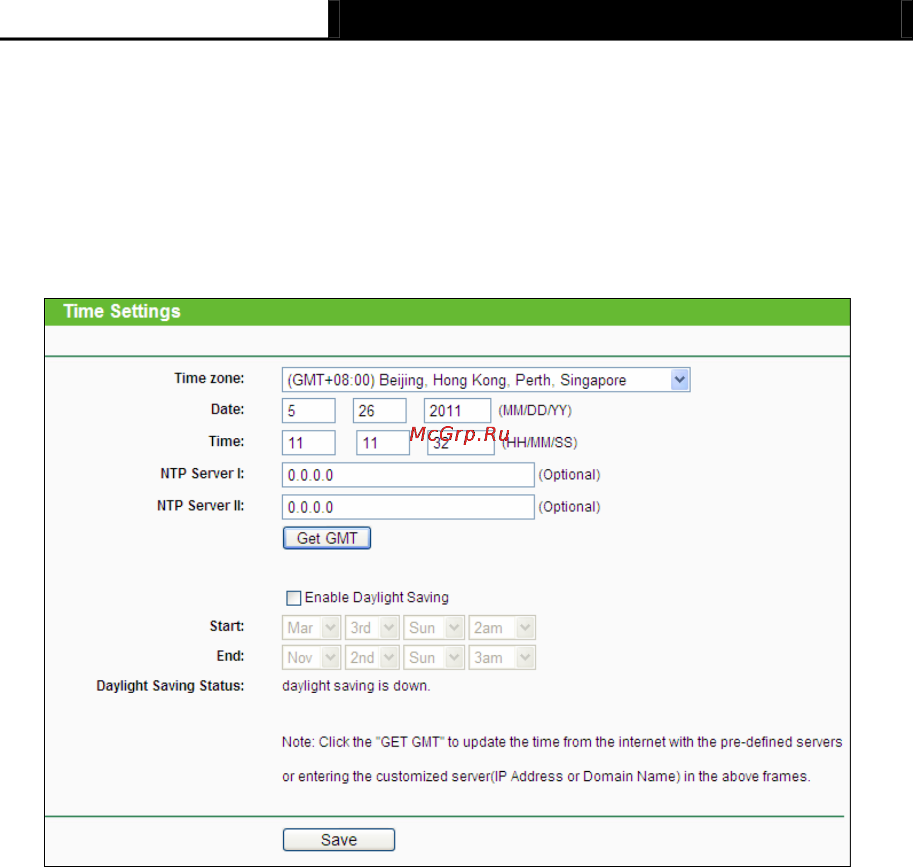 Tp-Link TL-MR3040 [102/242] Time settings