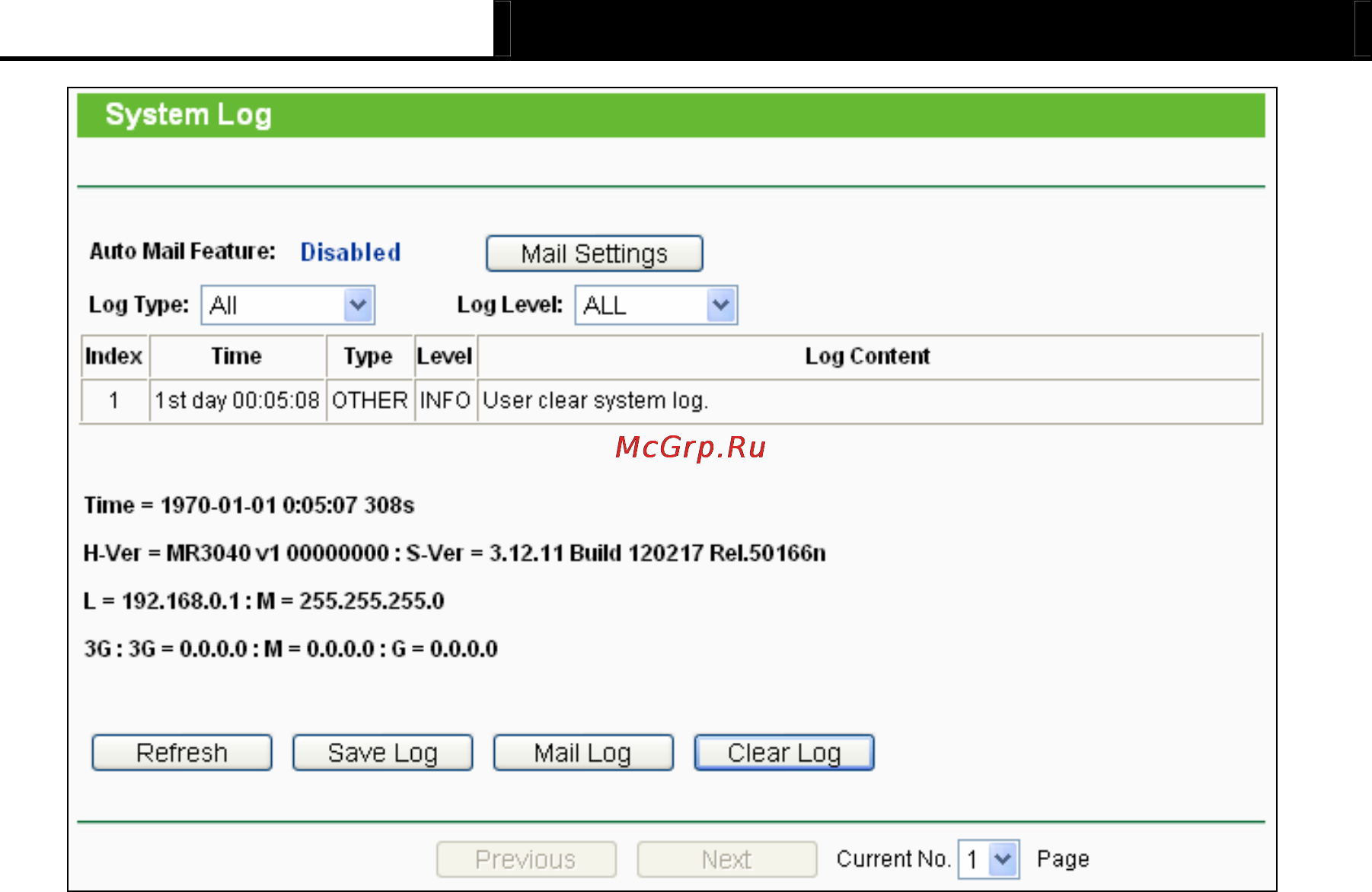 Tp-Link TL-MR3040 [109/242] Statistics