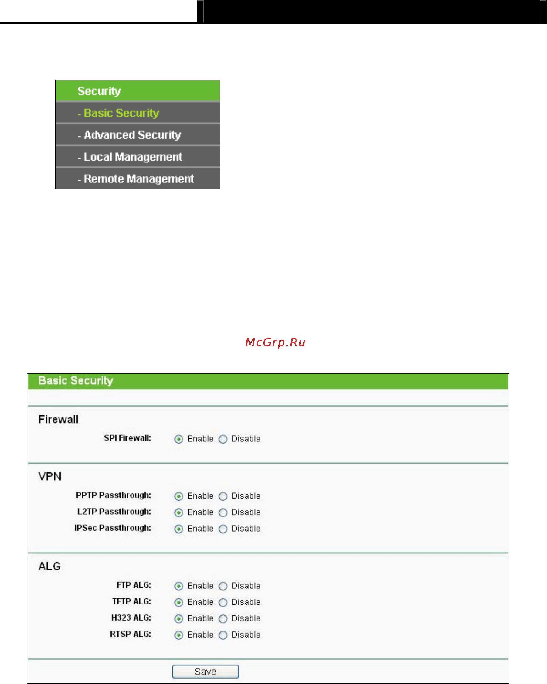 Tp-Link TL-MR3040 [149/242] Security