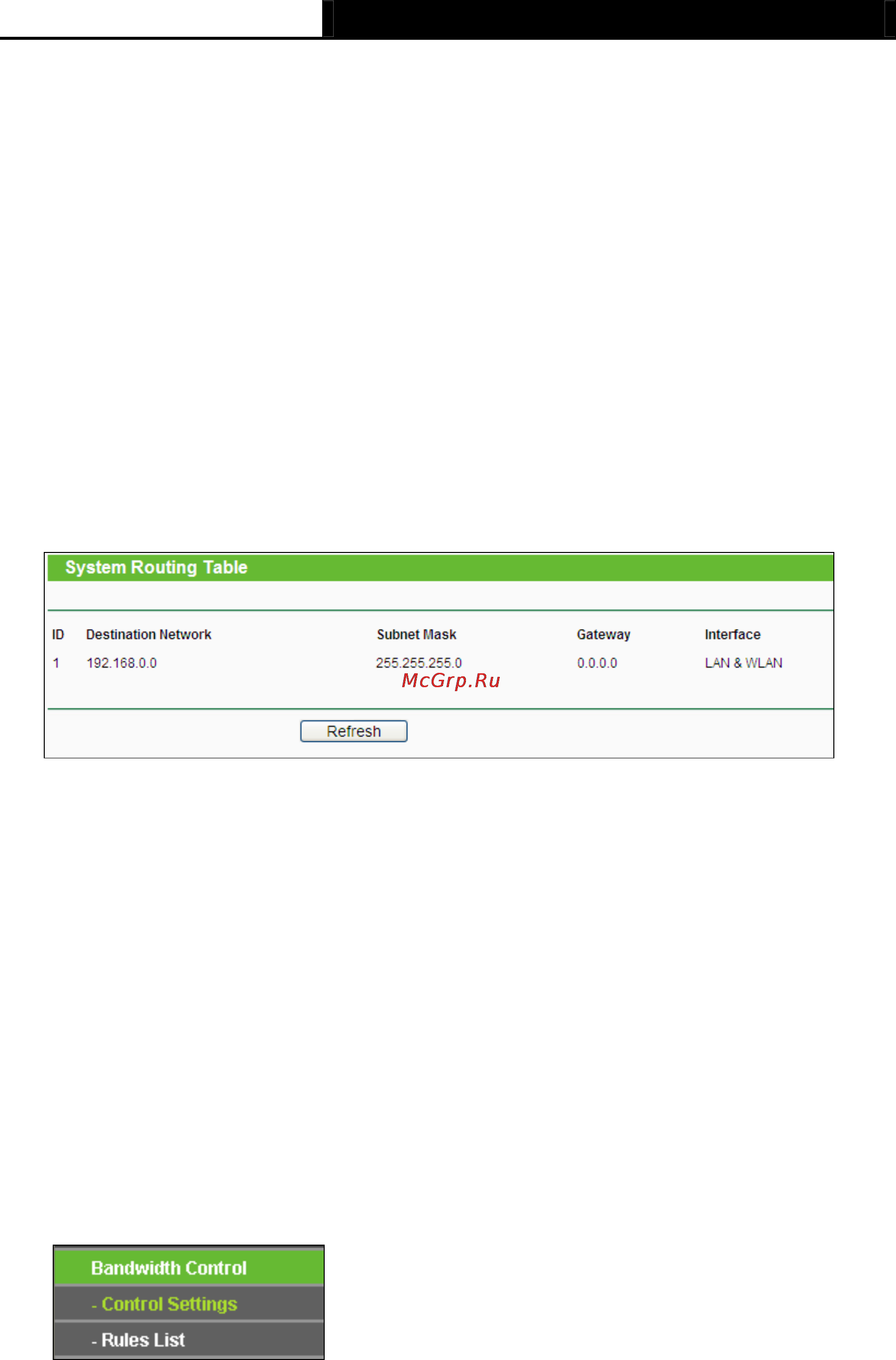 Tp-Link TL-MR3040 [170/242] System routing table