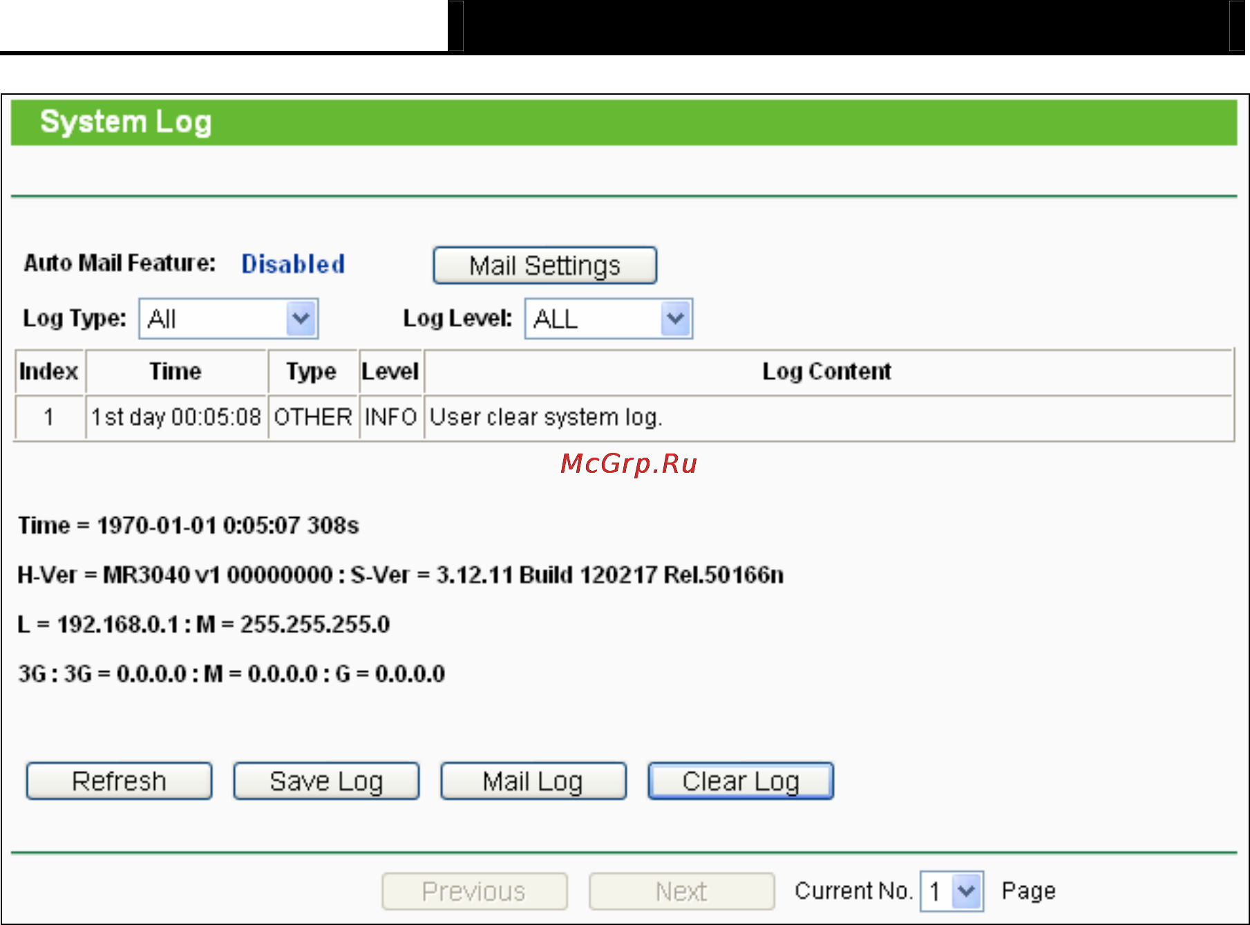 Tp-Link TL-MR3040 [224/242] Statistics