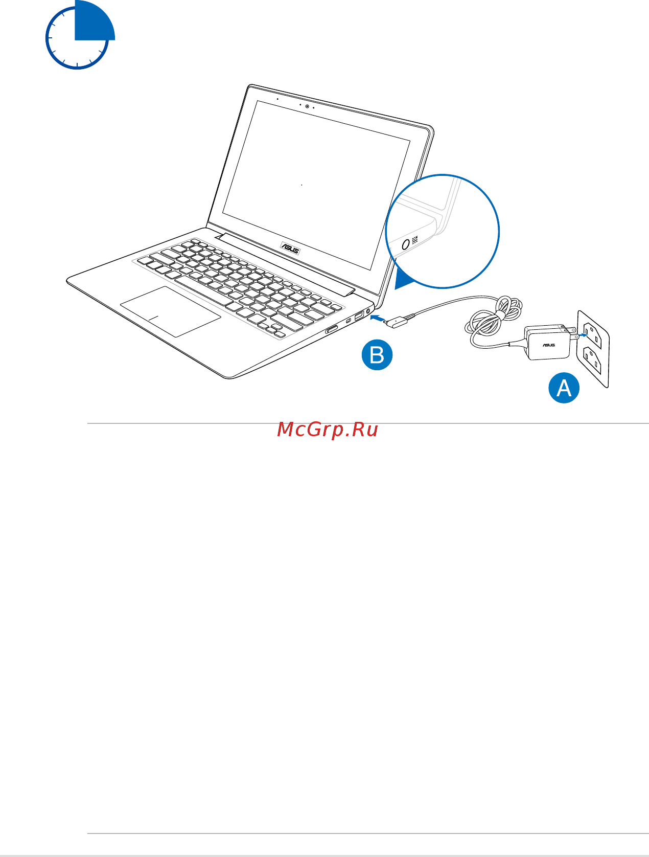 Asus TAICHI21-CW003H [24/108] Зарядите ноутбук