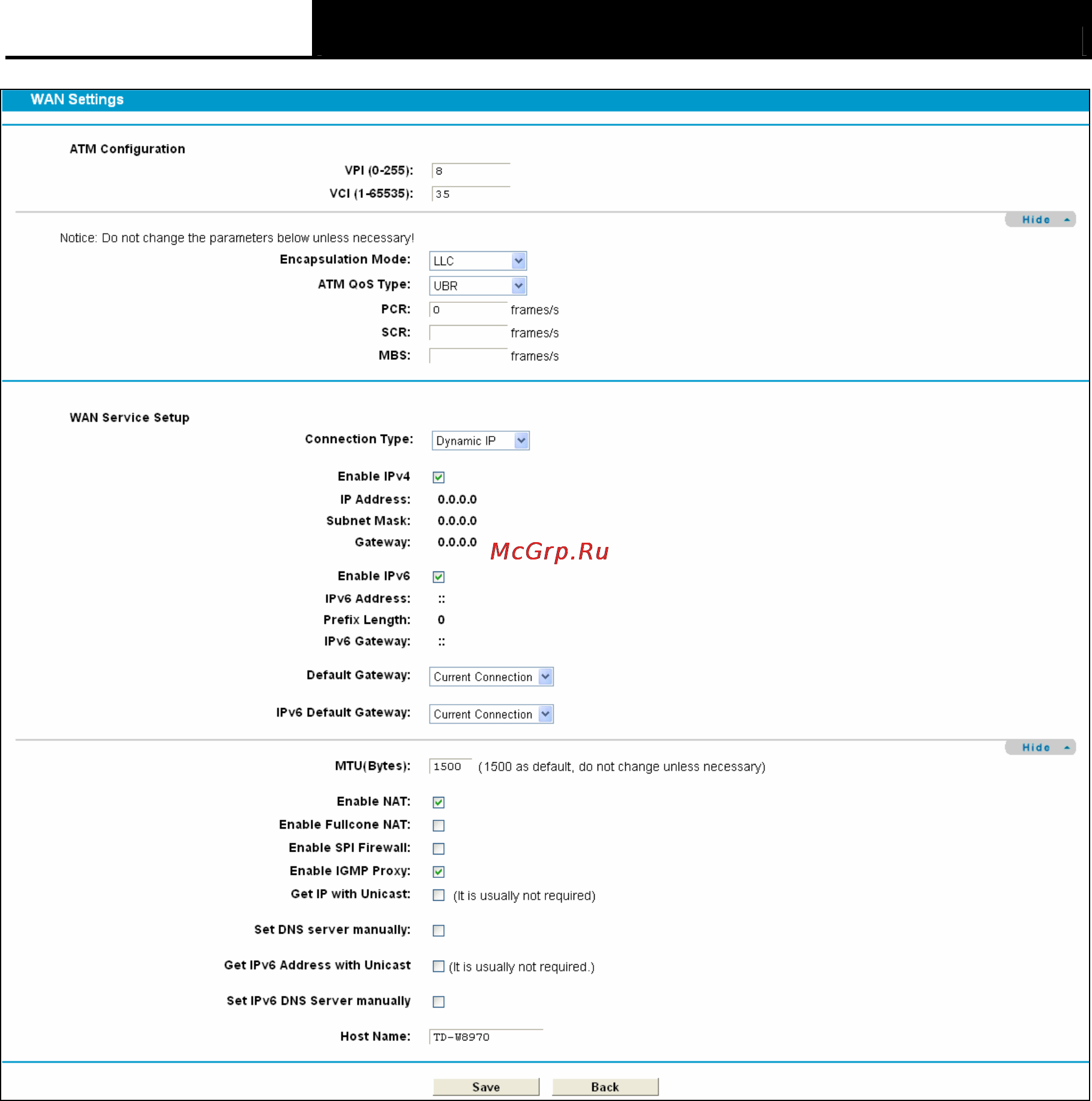 Tp-Link TD-W8970 Инструкция по эксплуатации онлайн [34/116] 38811