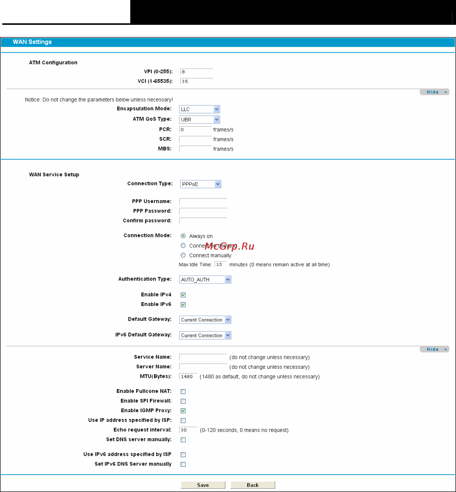 Tp-Link TD-W8970 Инструкция по эксплуатации онлайн [36/116] 38811