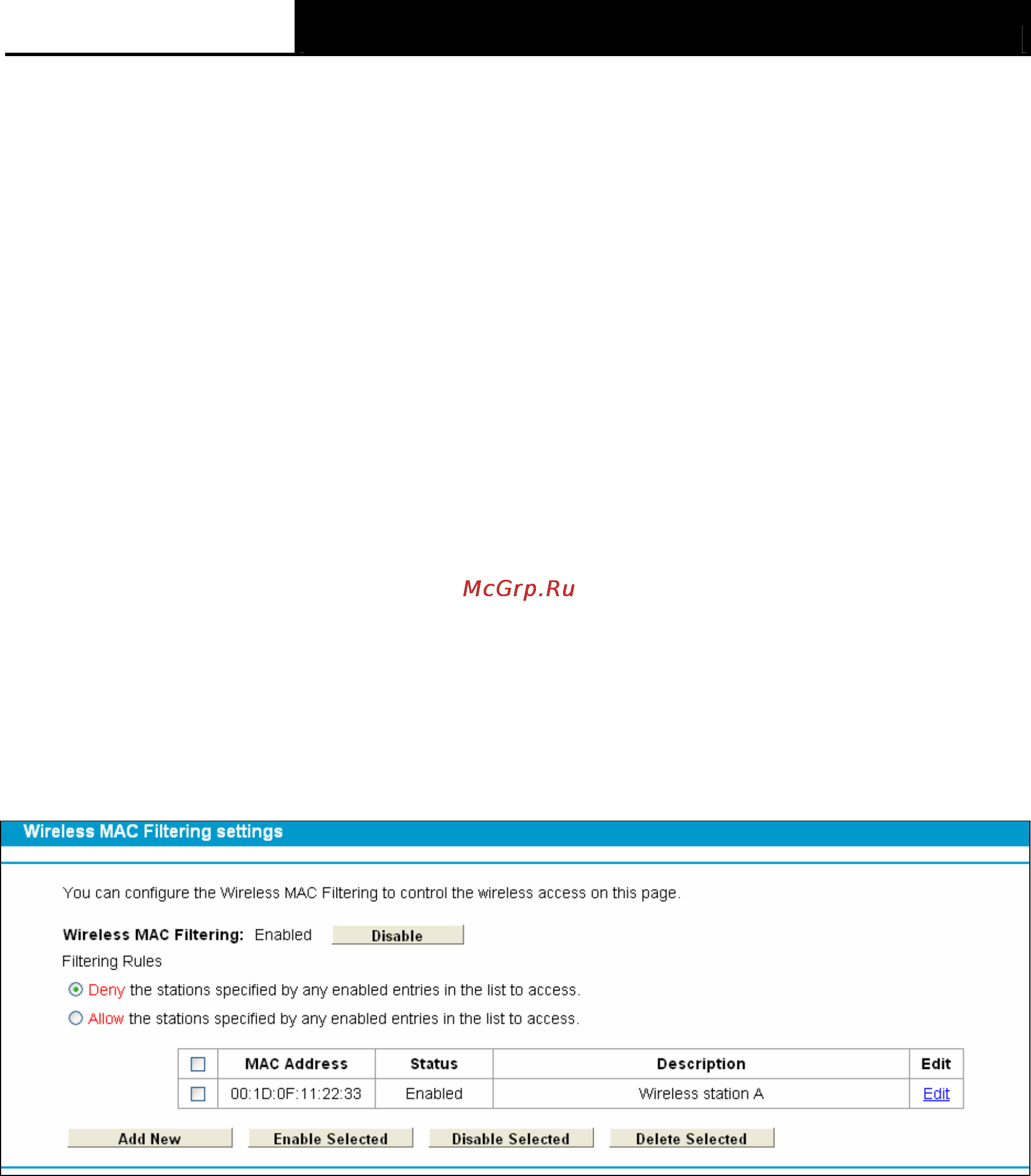 Tp-Link TD-W8970 [62/116] Wireless mac filtering