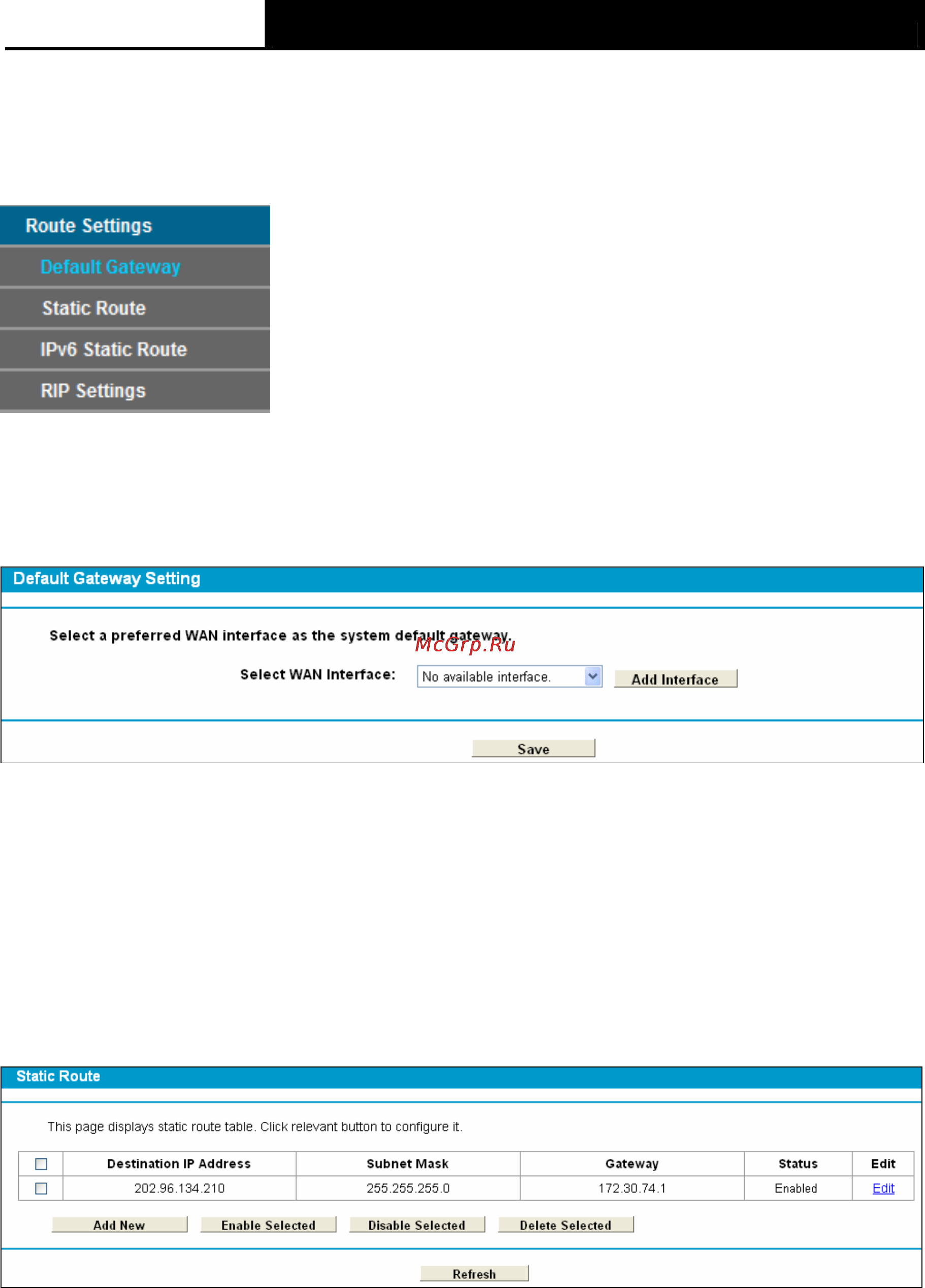 Tp-Link TD-W8970 [73/116] Route settings