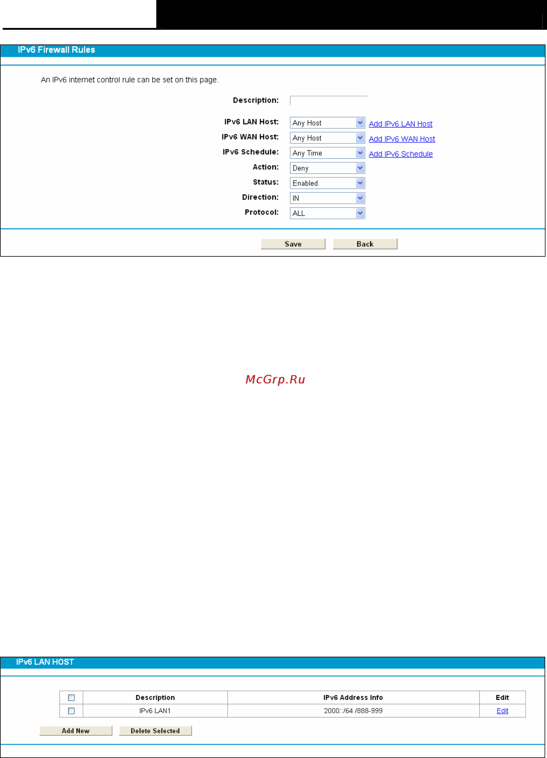 Tp-Link TD-W8970 [88/116] Ipv6 lan host