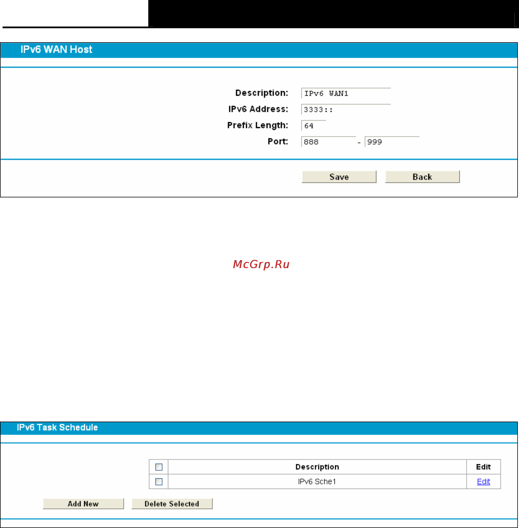 Tp-Link TD-W8970 [90/116] Ipv6 schedule