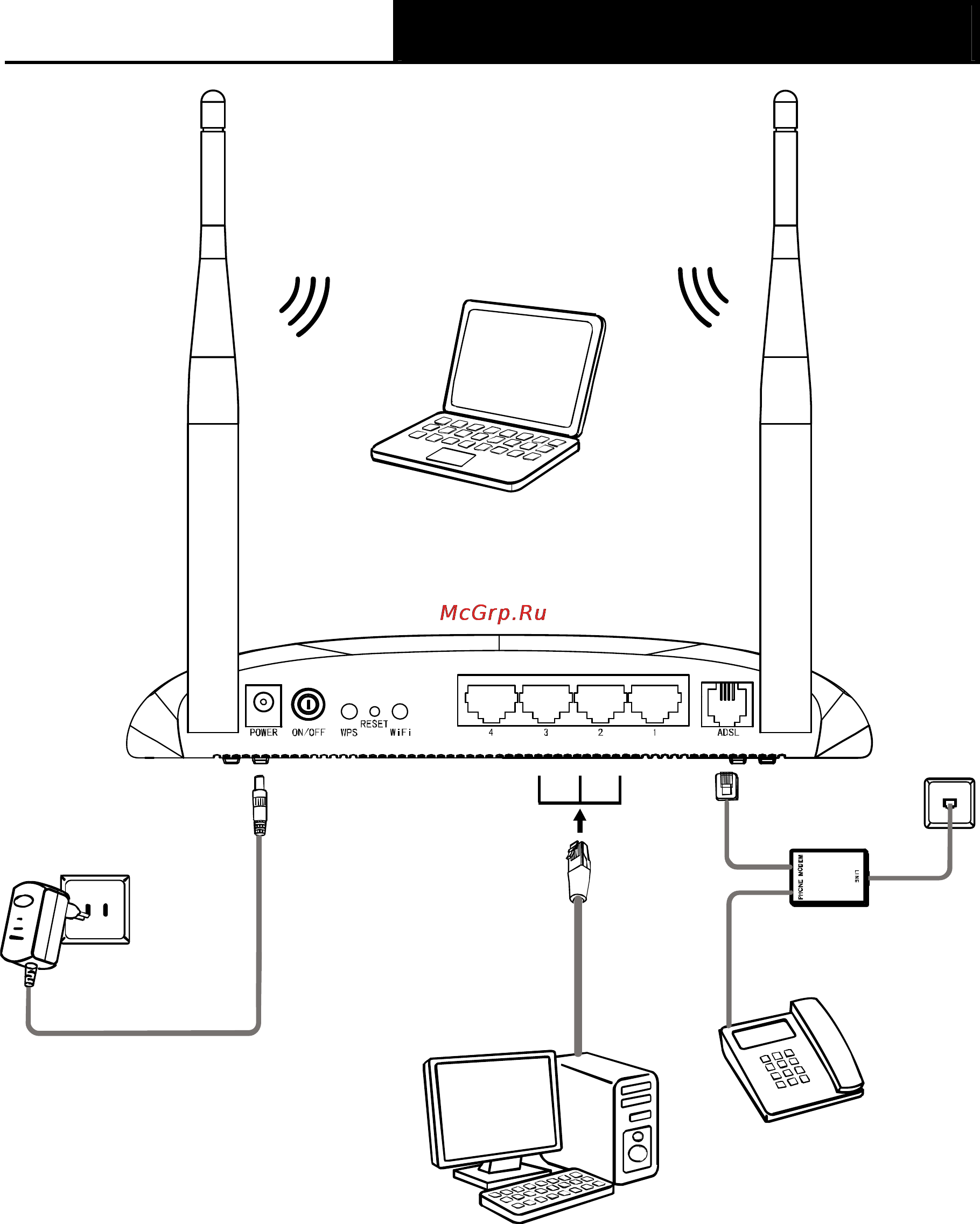 Tp-Link TD-W8961ND [16/103] Адаптер питания