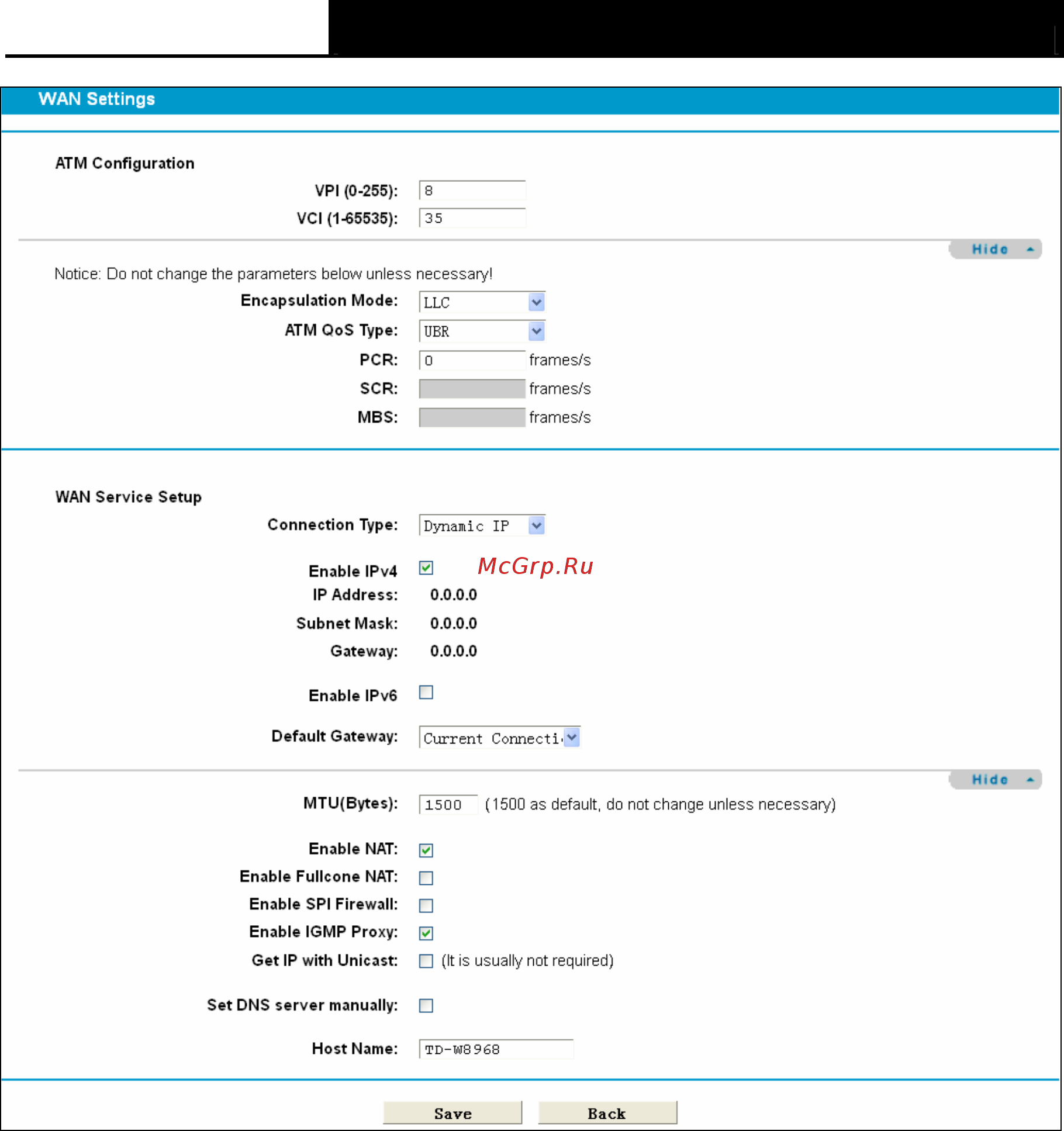 Tp-Link TD-W8968 Инструкция по эксплуатации онлайн [36/117] 38820