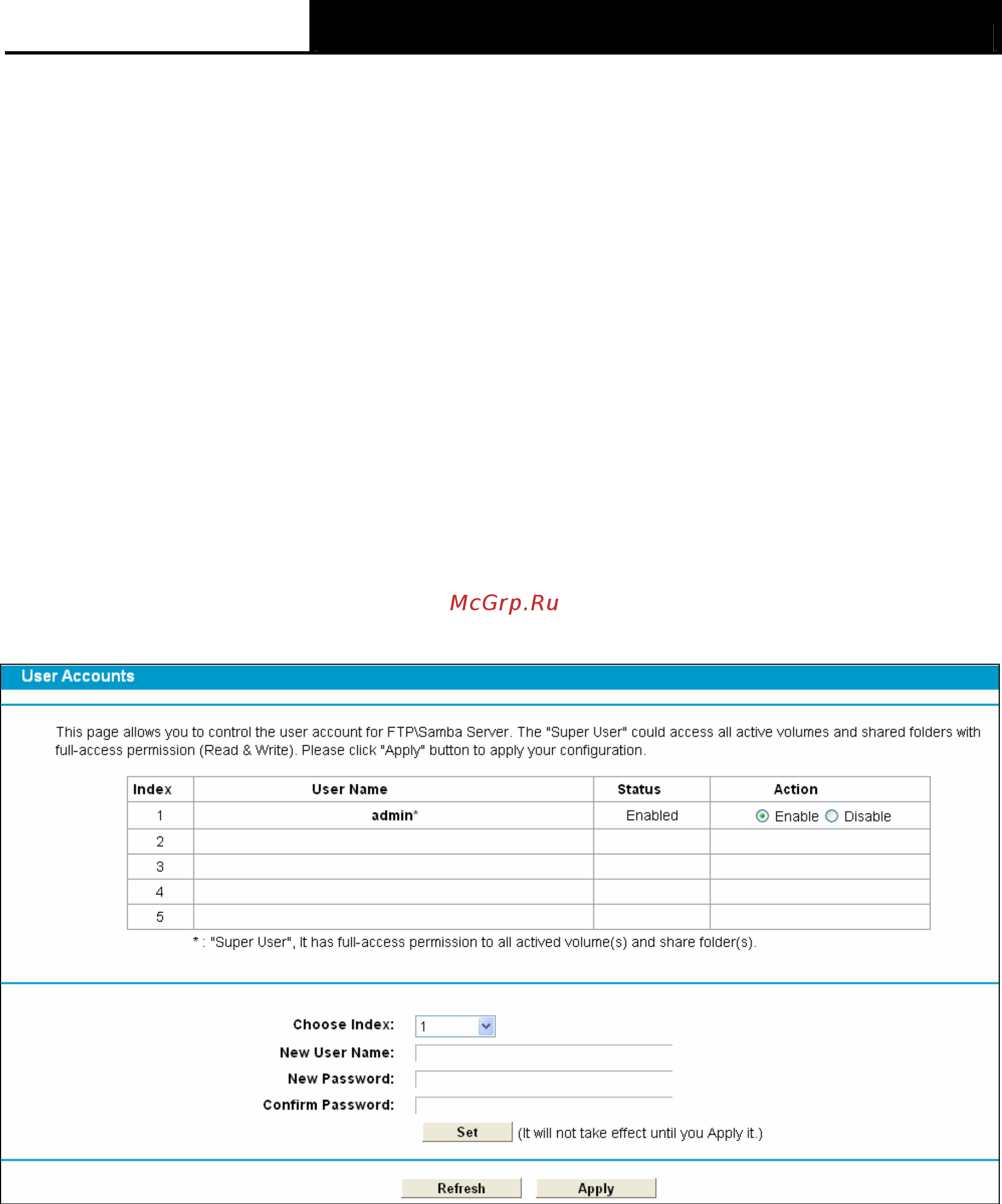 Tp-Link TD-W8968 [67/117] User accounts
