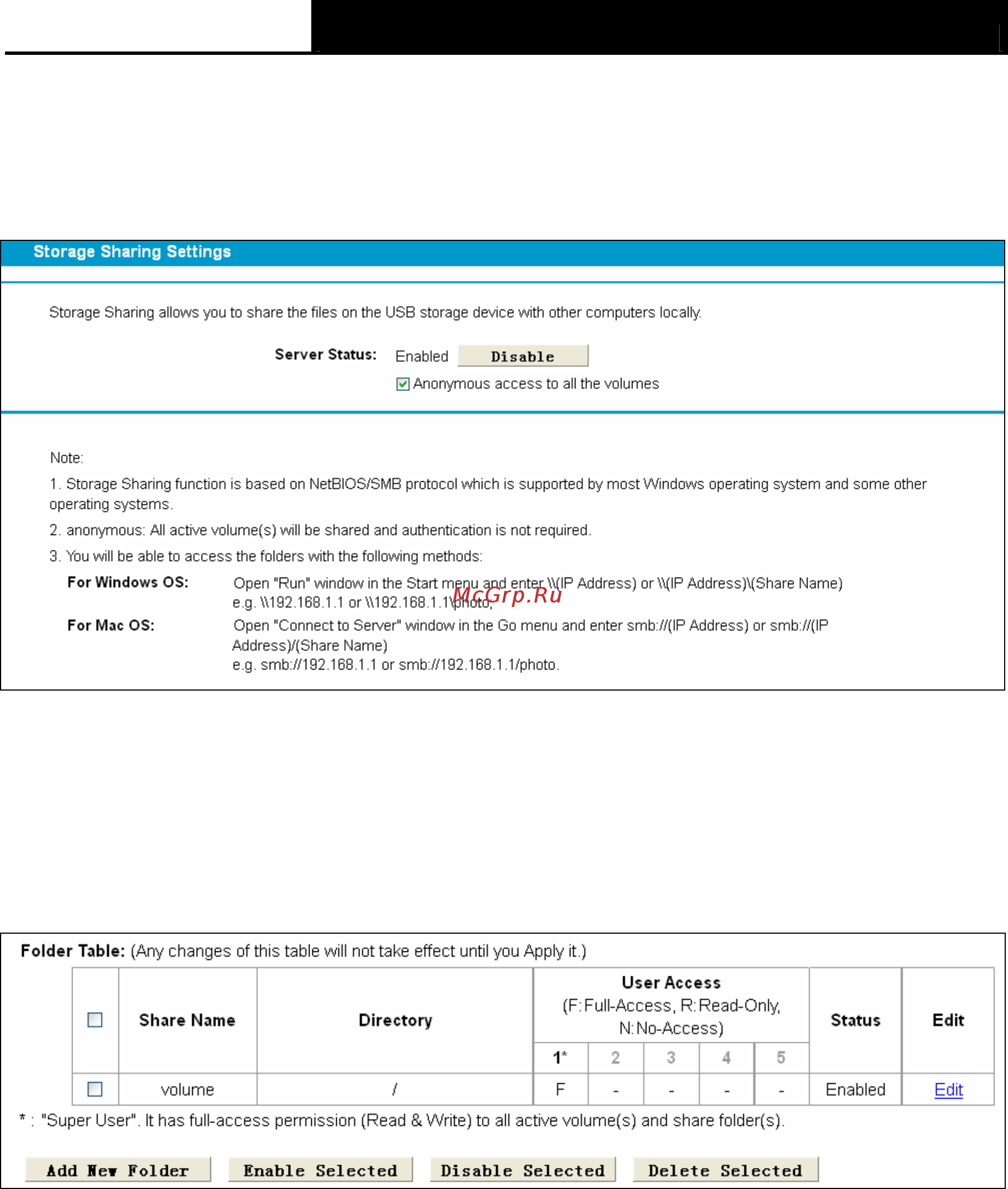 Tp-Link TD-W8968 [68/117] Storage sharing