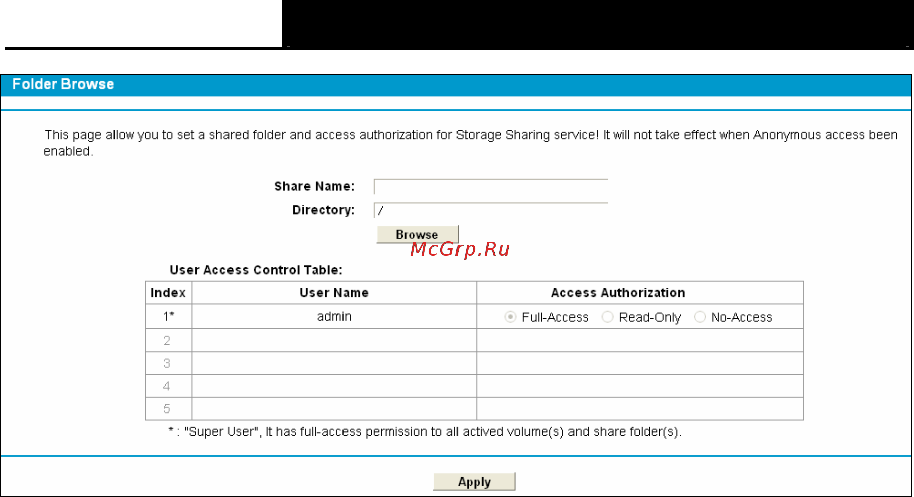 Tp-Link TD-W8968 [69/117] Ftp server