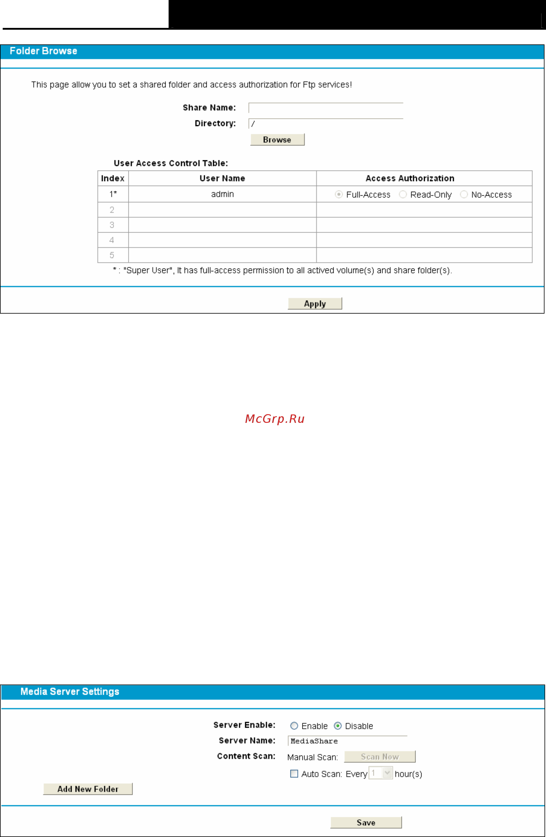 Tp-Link TD-W8968 [71/117] Media server