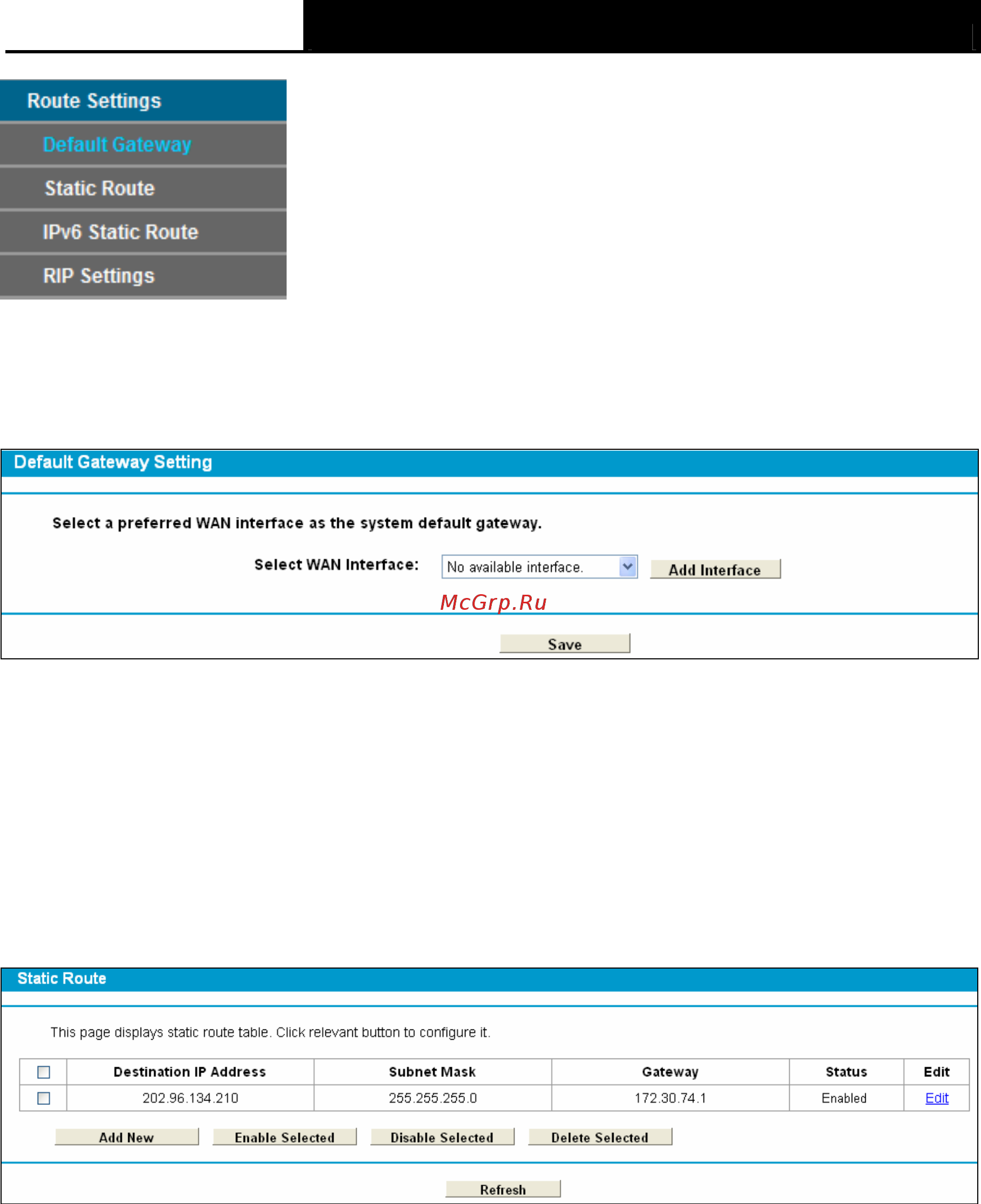 Tp-Link TD-W8968 [73/117] Default gateway