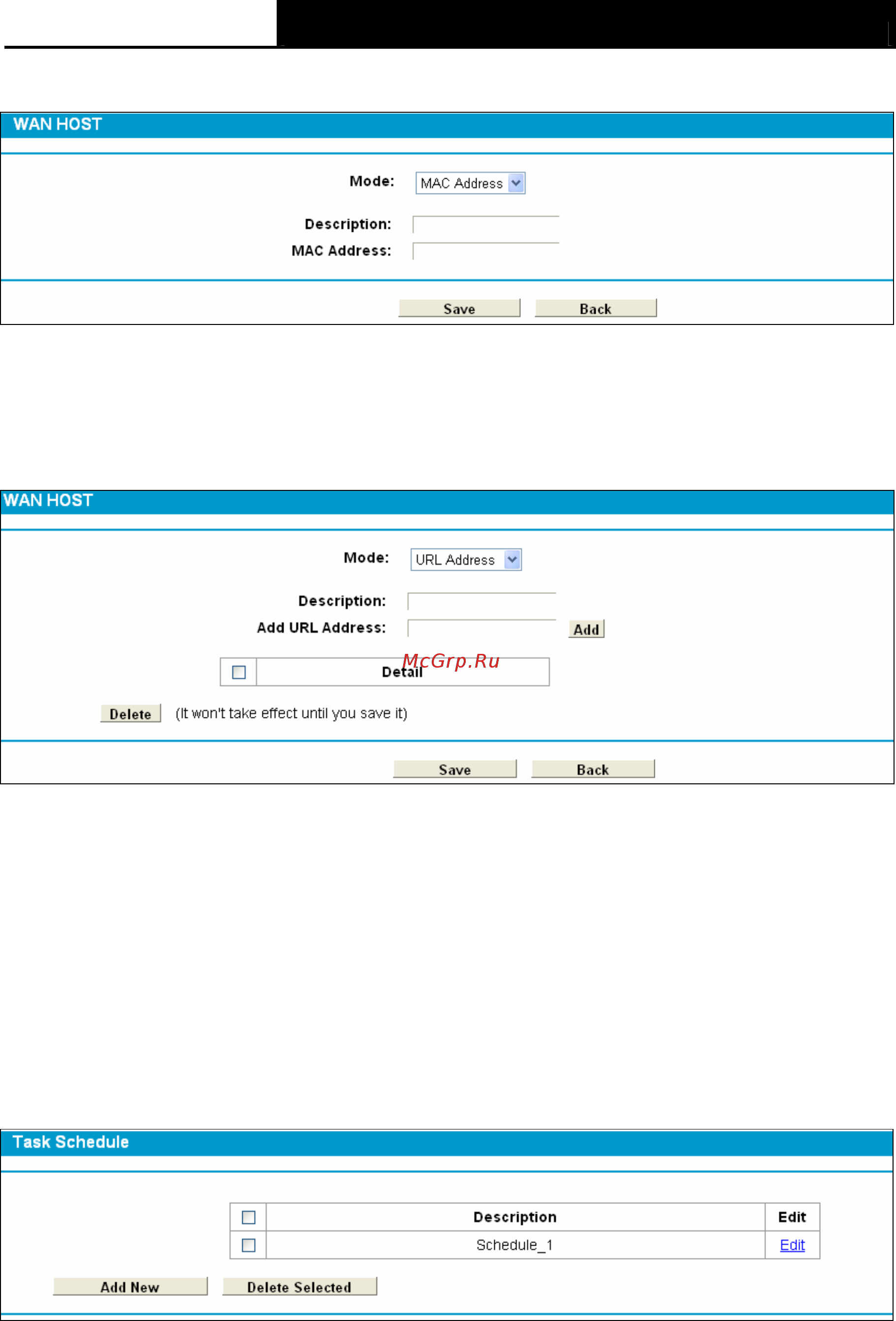 Tp-Link TD-W8968 [85/117] Schedule
