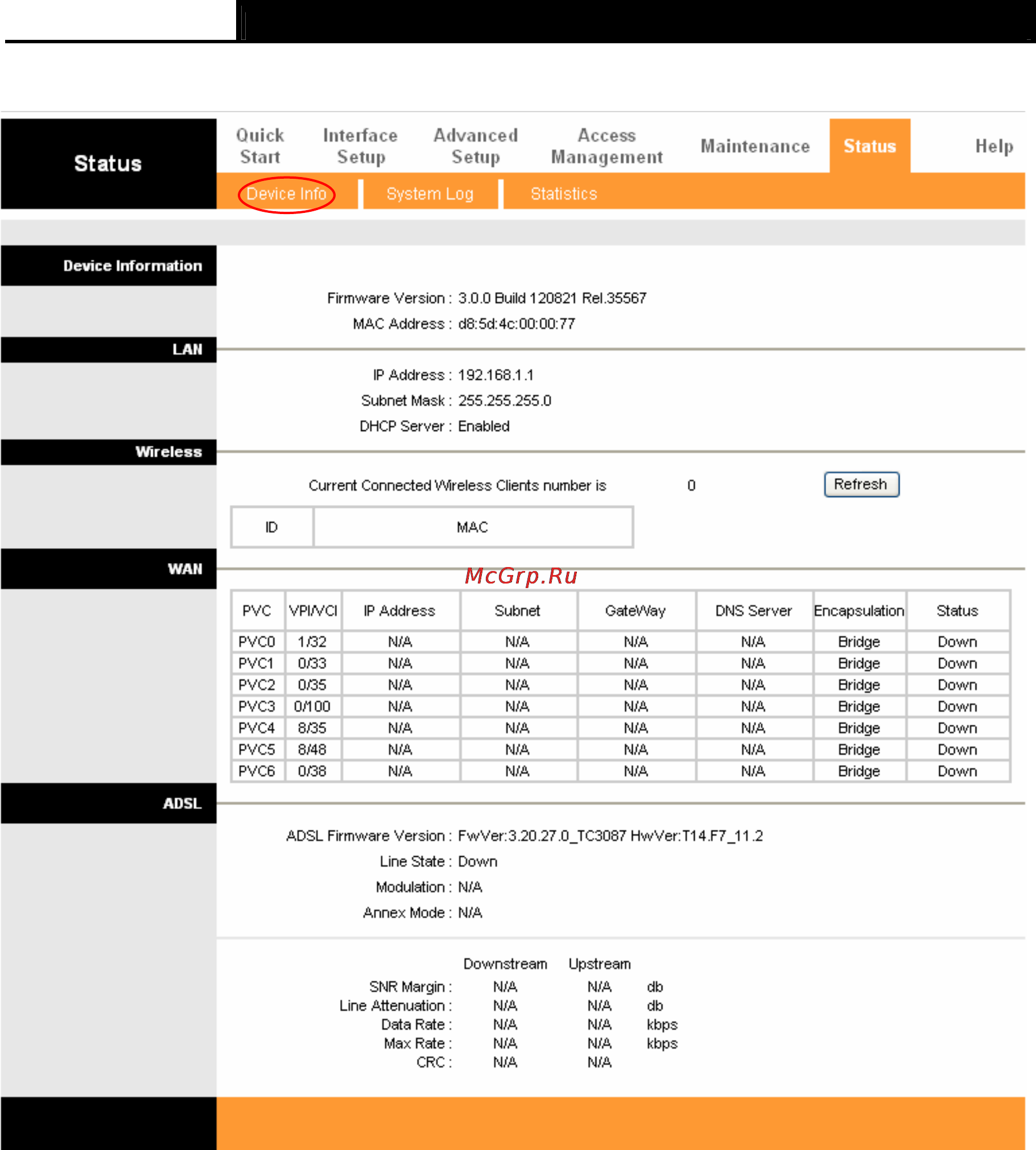 Tp-Link TD-W8961NB [24/87] System log