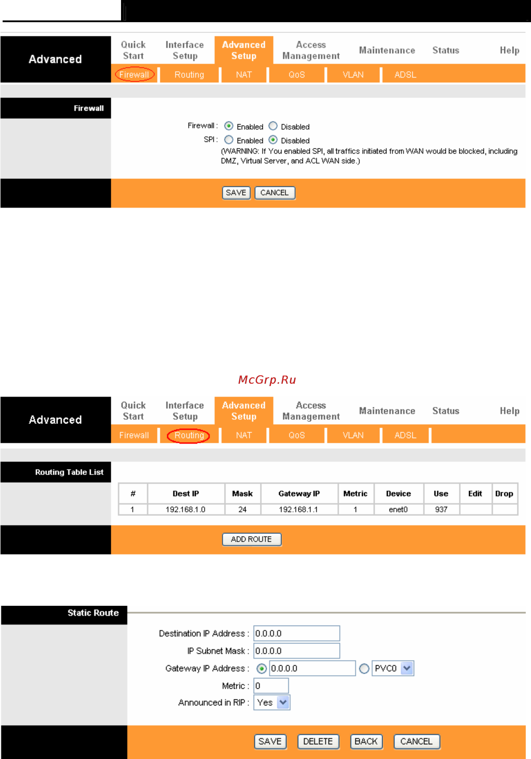 Tp-Link TD-W8961NB [48/87] Routing