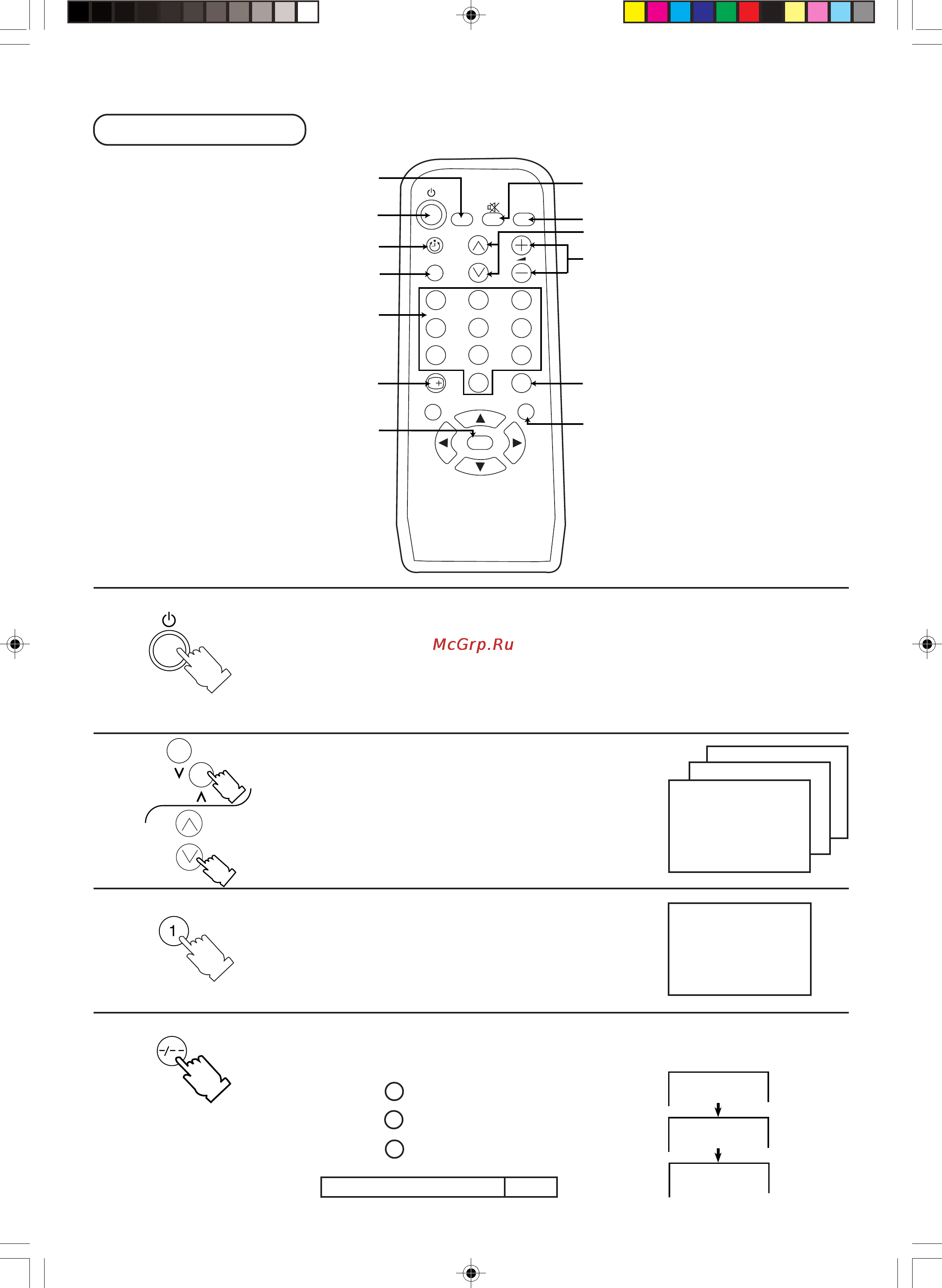 Panasonic TC-15PM10R [9/31] Основные операции