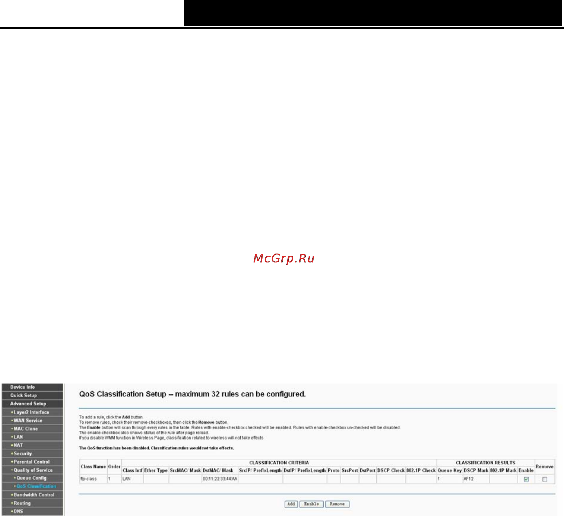Tp-Link TD-W8960N [51/110] Qos classification