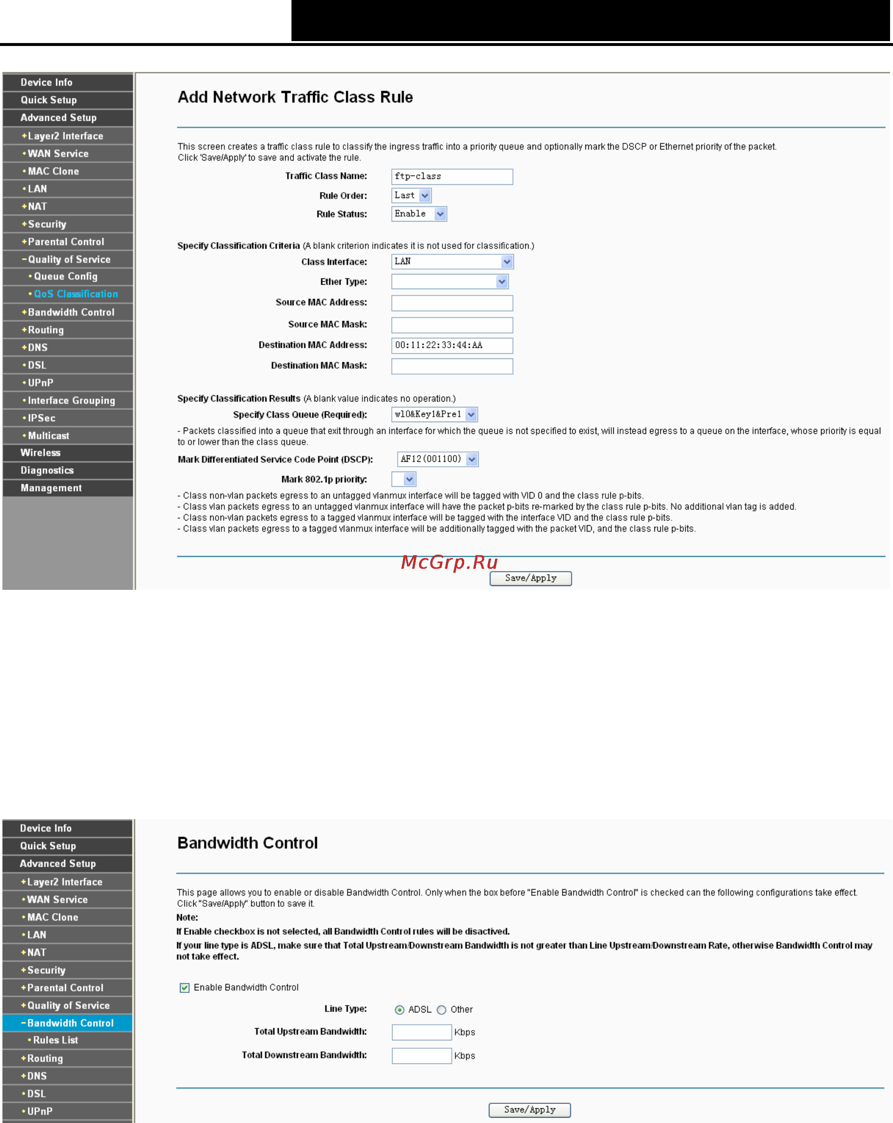 Tp-Link TD-W8960N [52/110] Bandwidth control