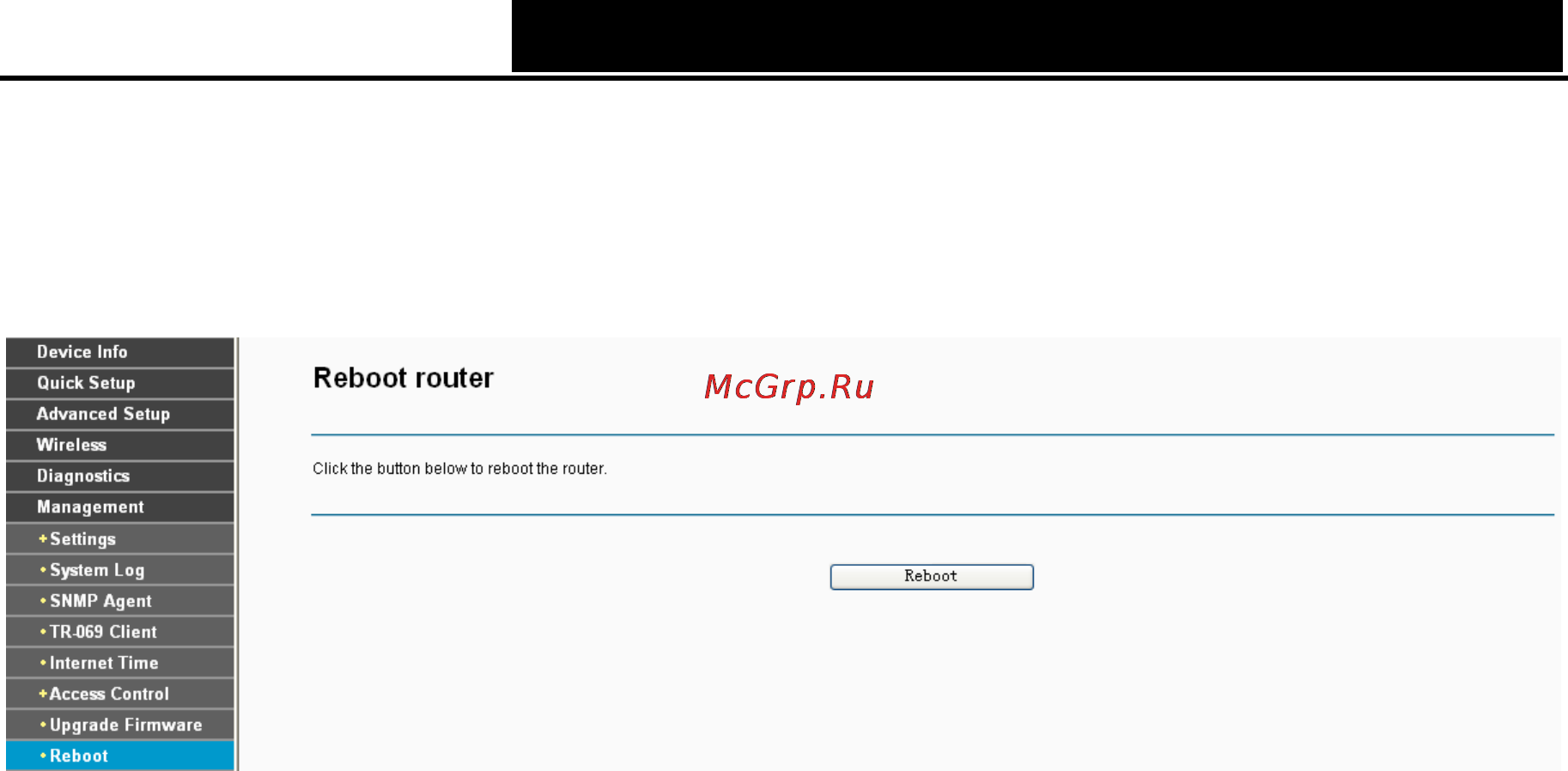 Tp-Link TD-W8960N [94/110] Reboot