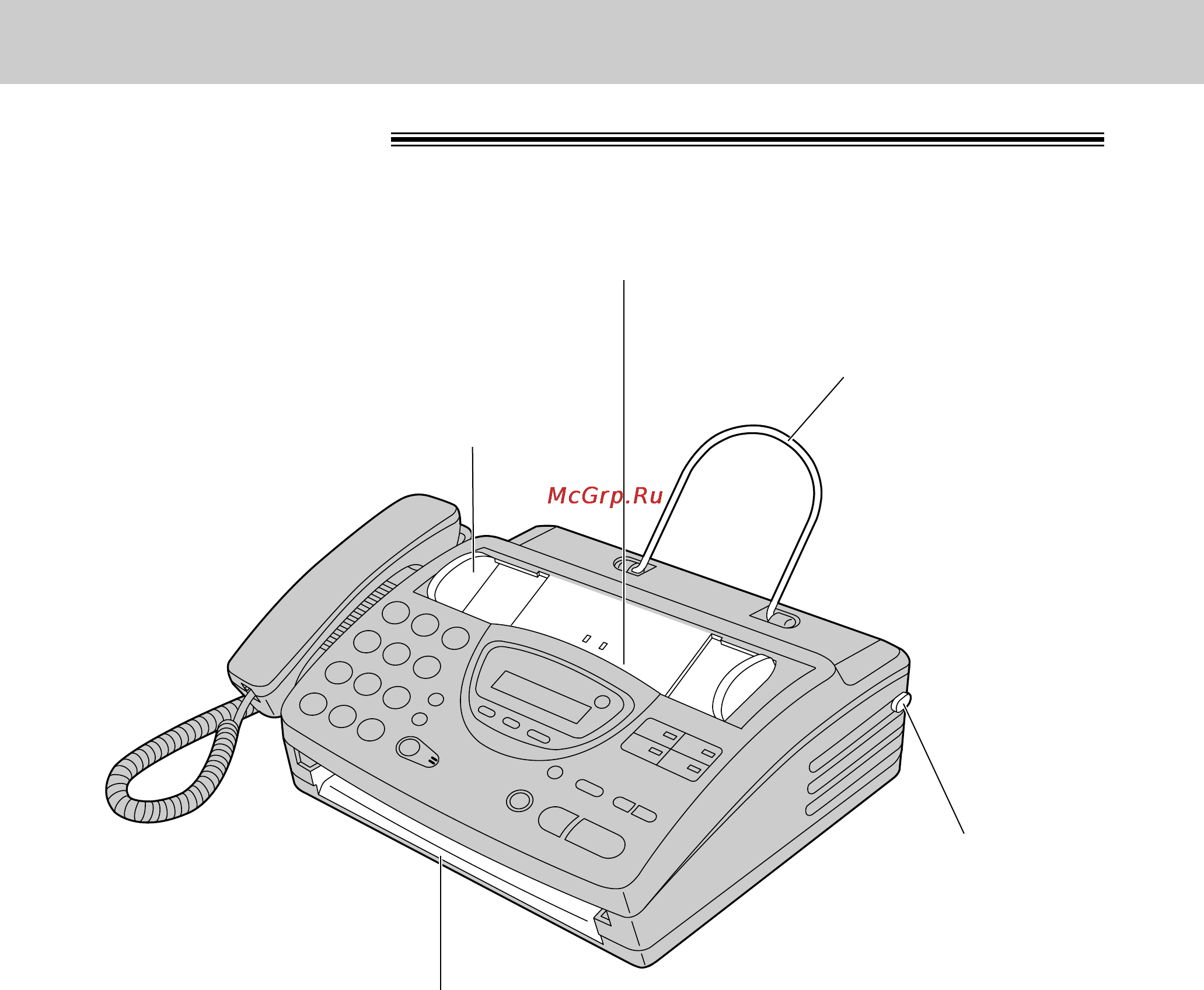 Panasonic KX-FT26RU [22/102] Органы управления