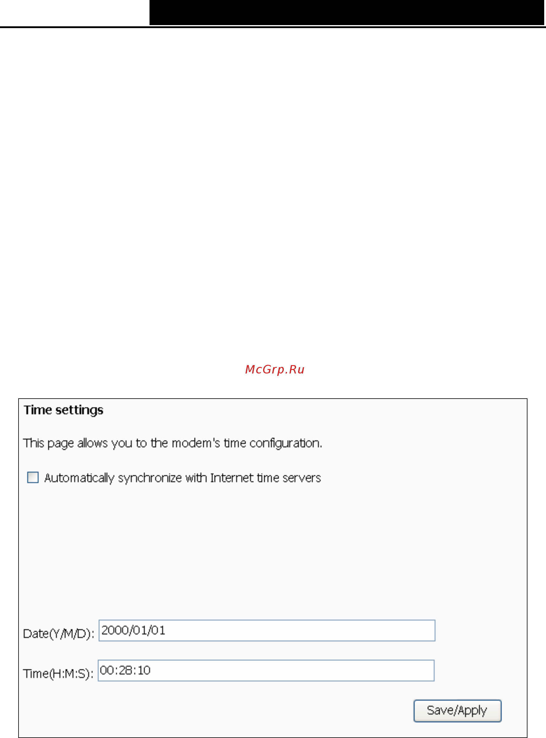 Tp-Link TD-W8950ND [80/94] Internet time