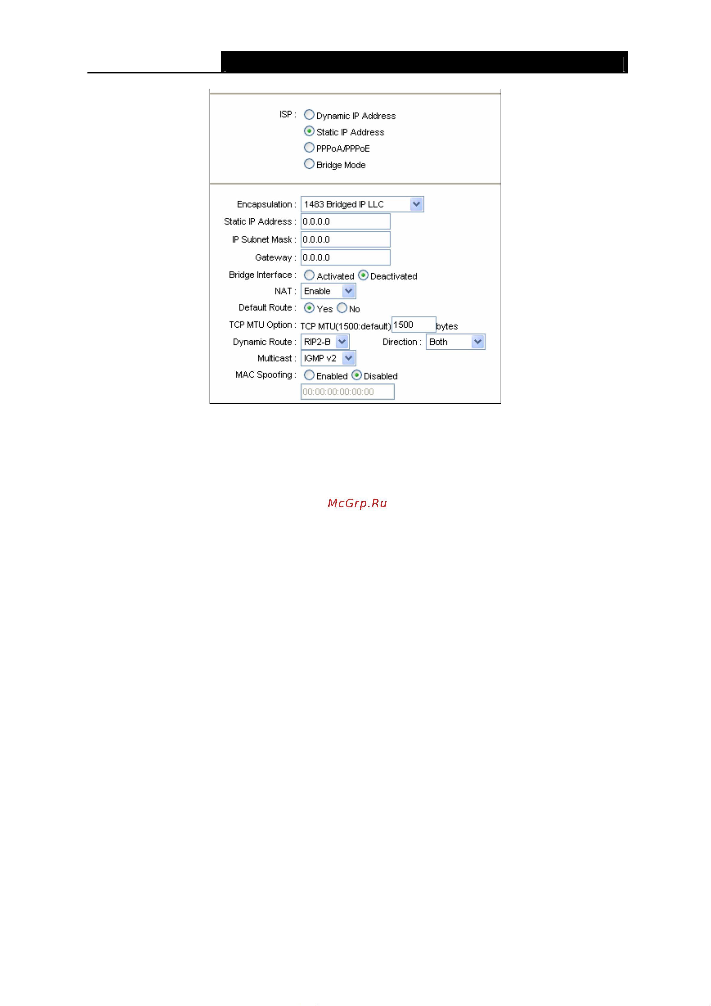 Tp-Link TD-W8951NB [32/92] Pppoa pppoe