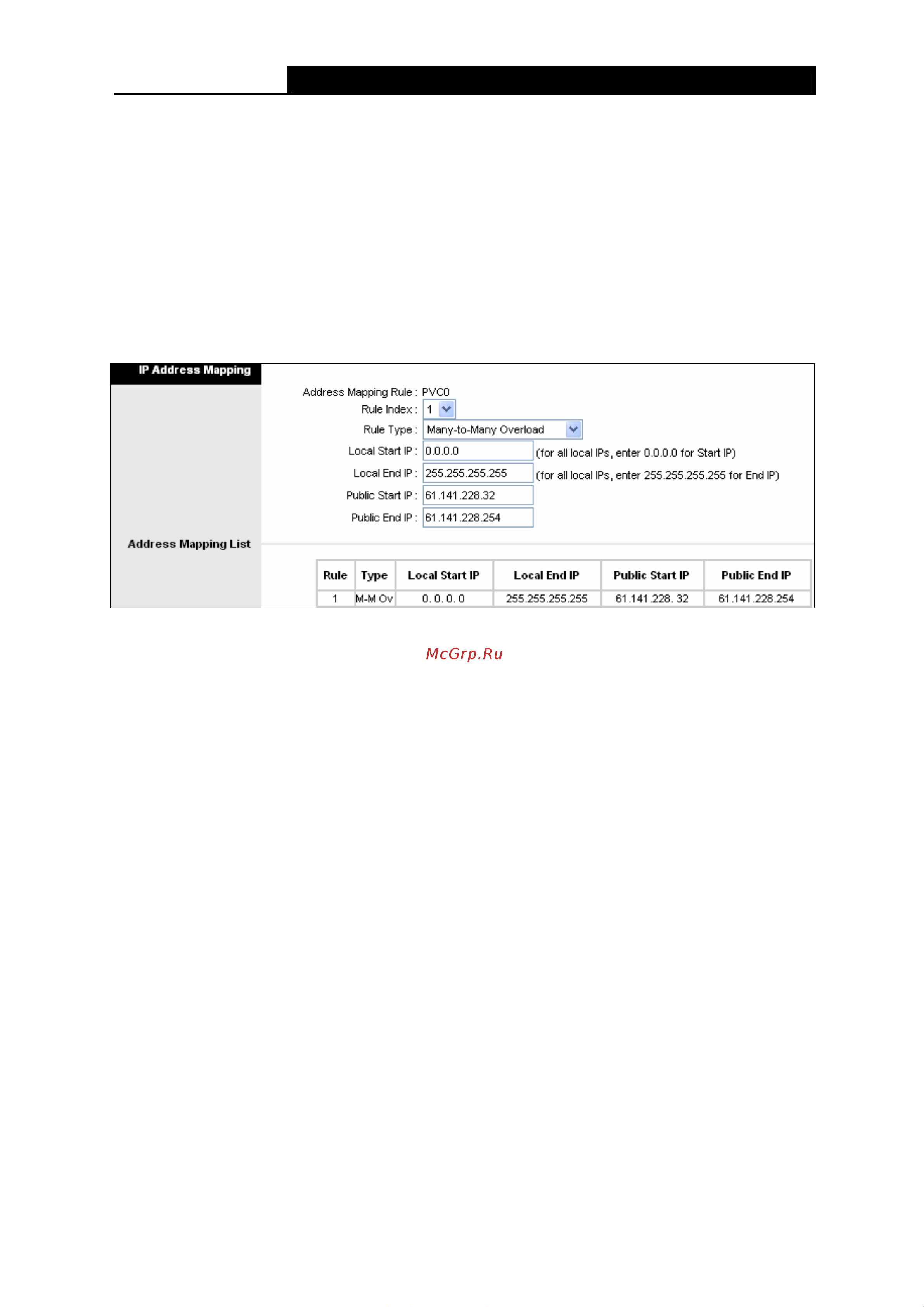 Tp-Link TD-W8951NB [54/92] Ip address mapping