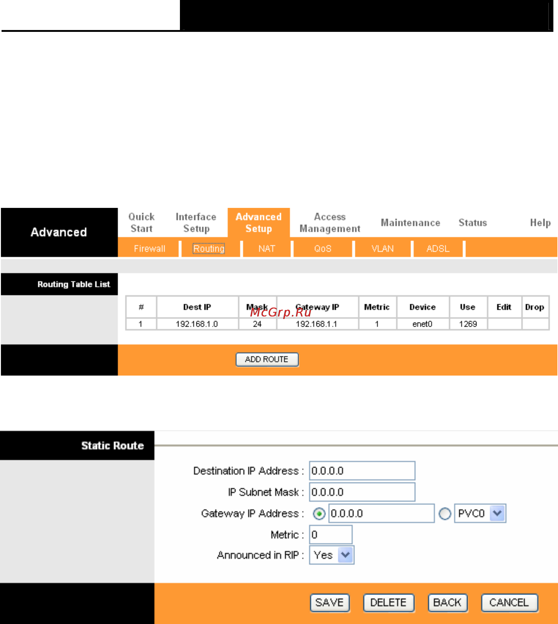 Tp-Link TD-W8151N [41/69] Routing