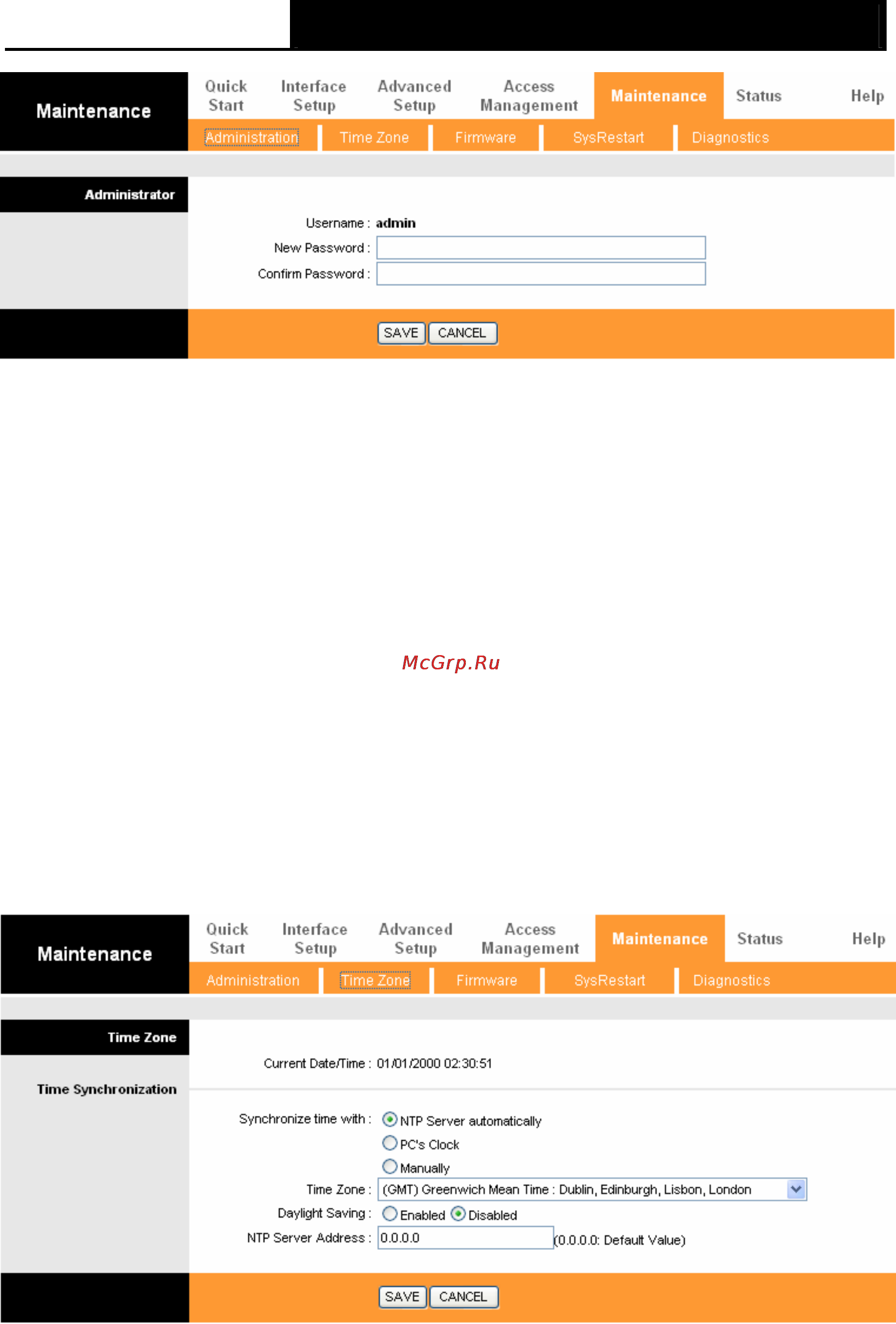 Tp-Link TD-W8151N [62/69] Time zone