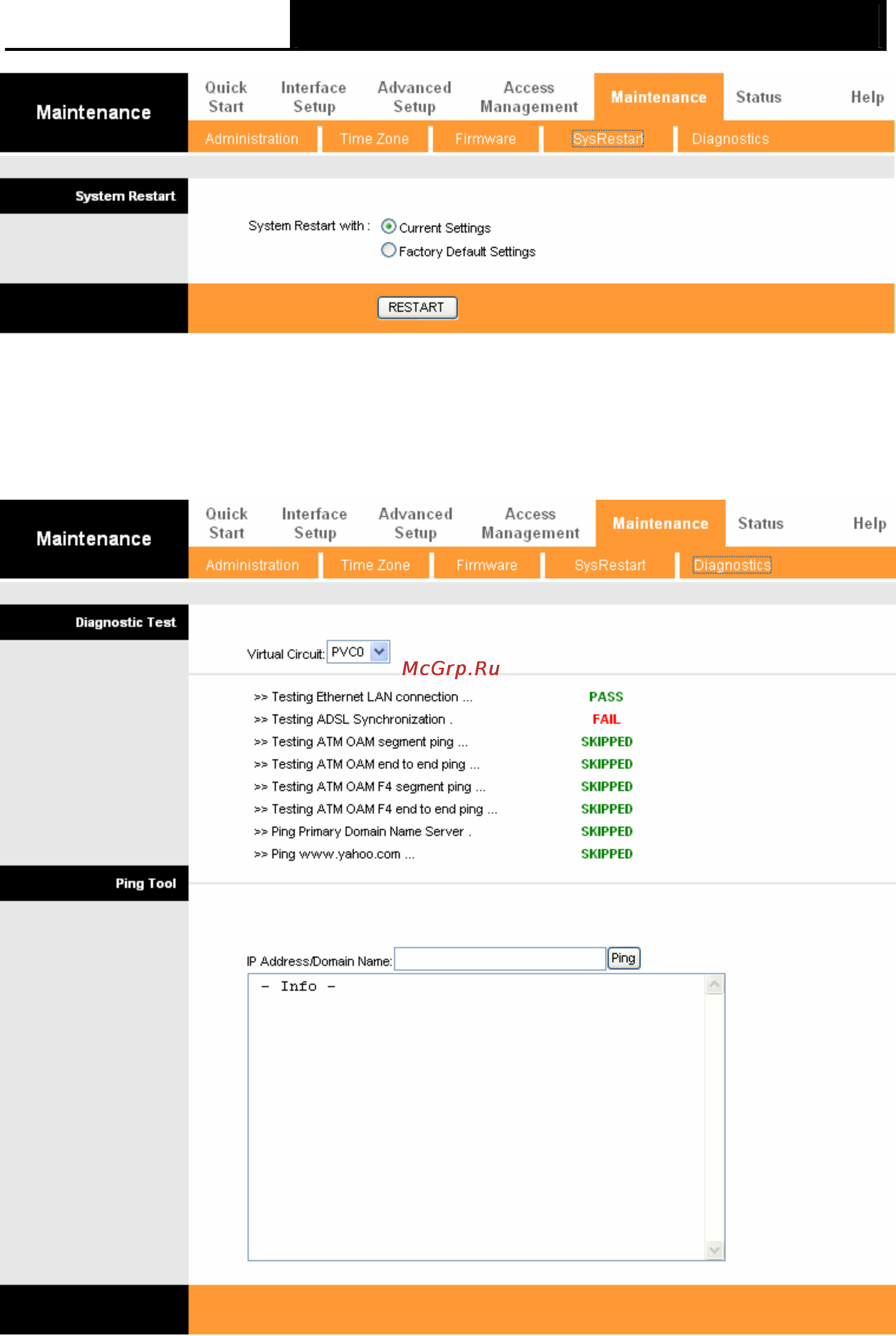 Tp-Link TD-W8151N [66/69] Diagnostics