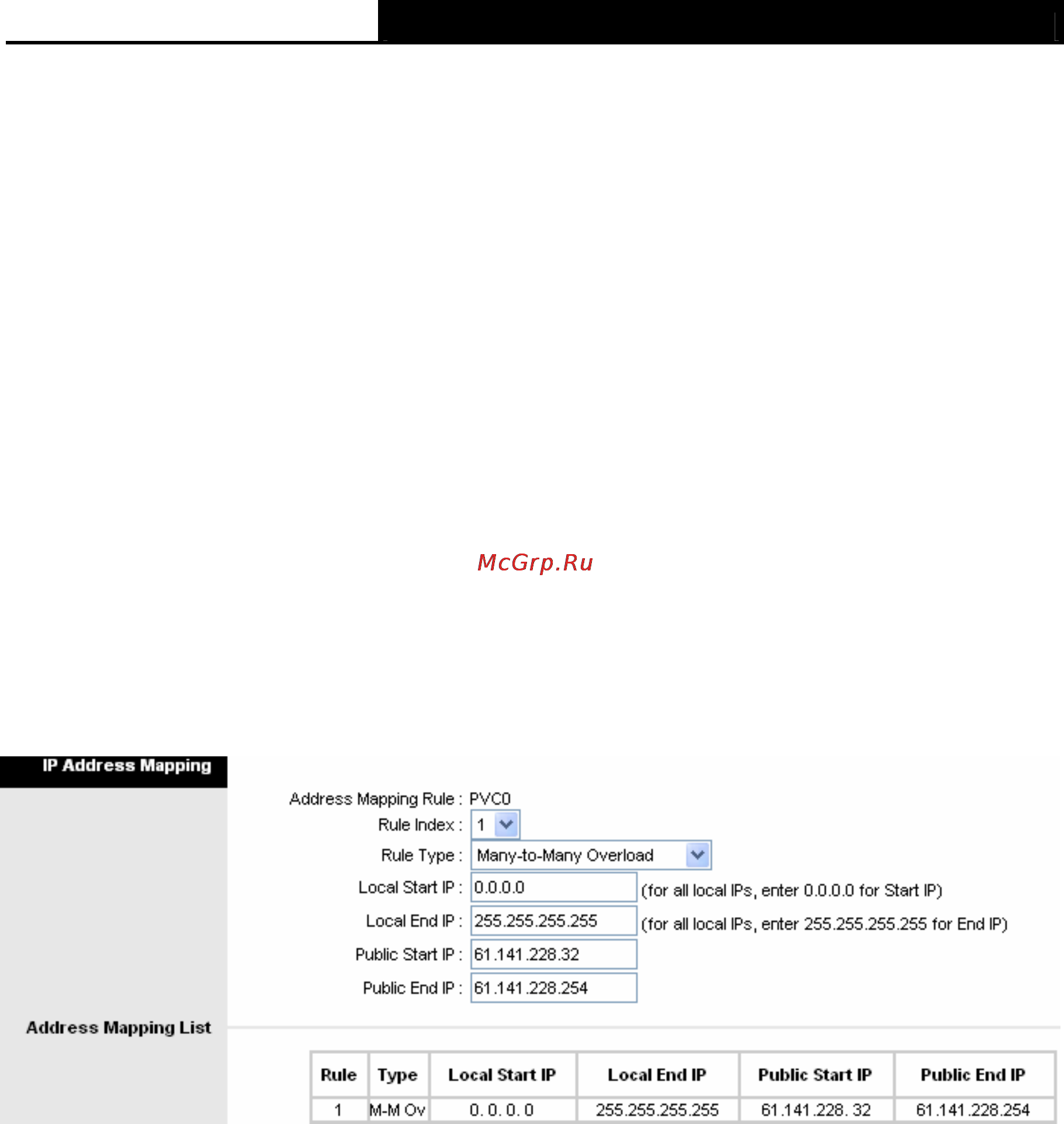 Tp-Link TD-W8901G [45/73] Ip address mapping